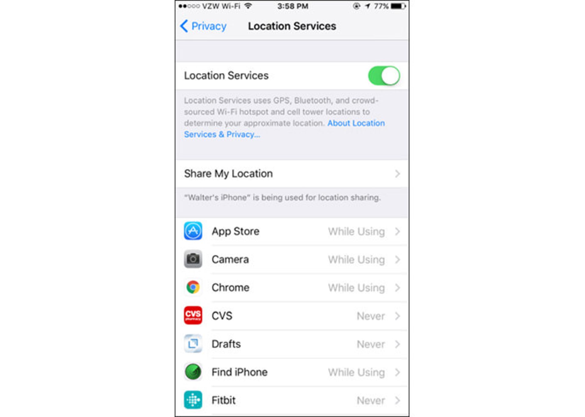 ثبت مکان های پربازدید در iOS