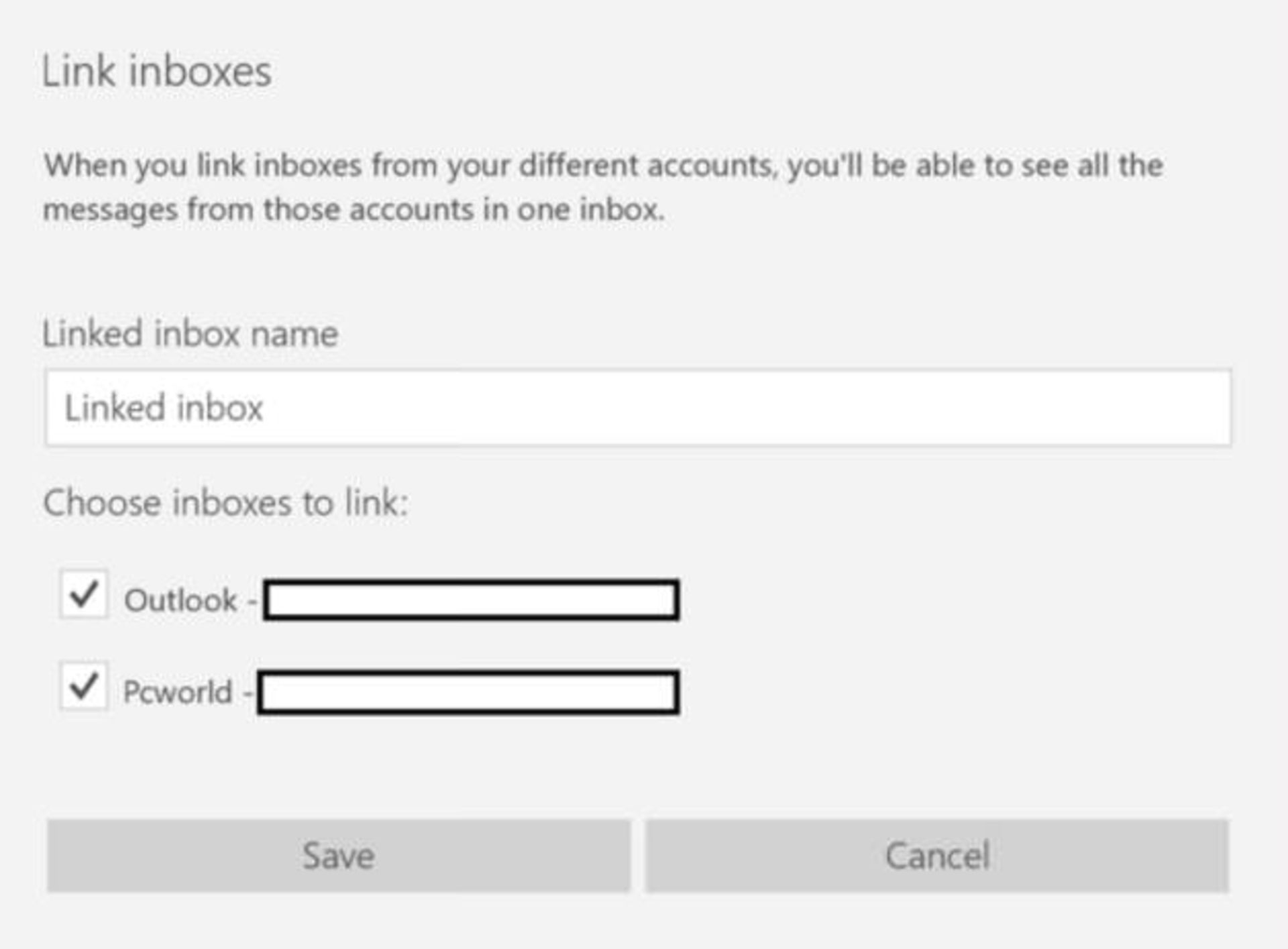 Unified email inbox