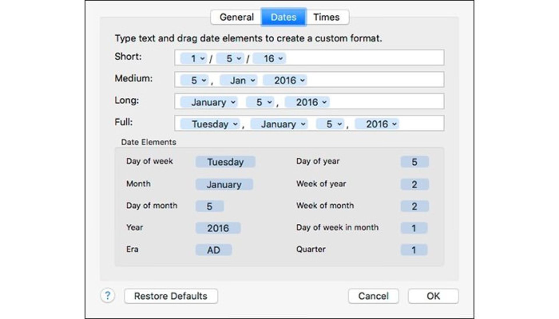 تغییر زبان و منطقه زمانی macOS