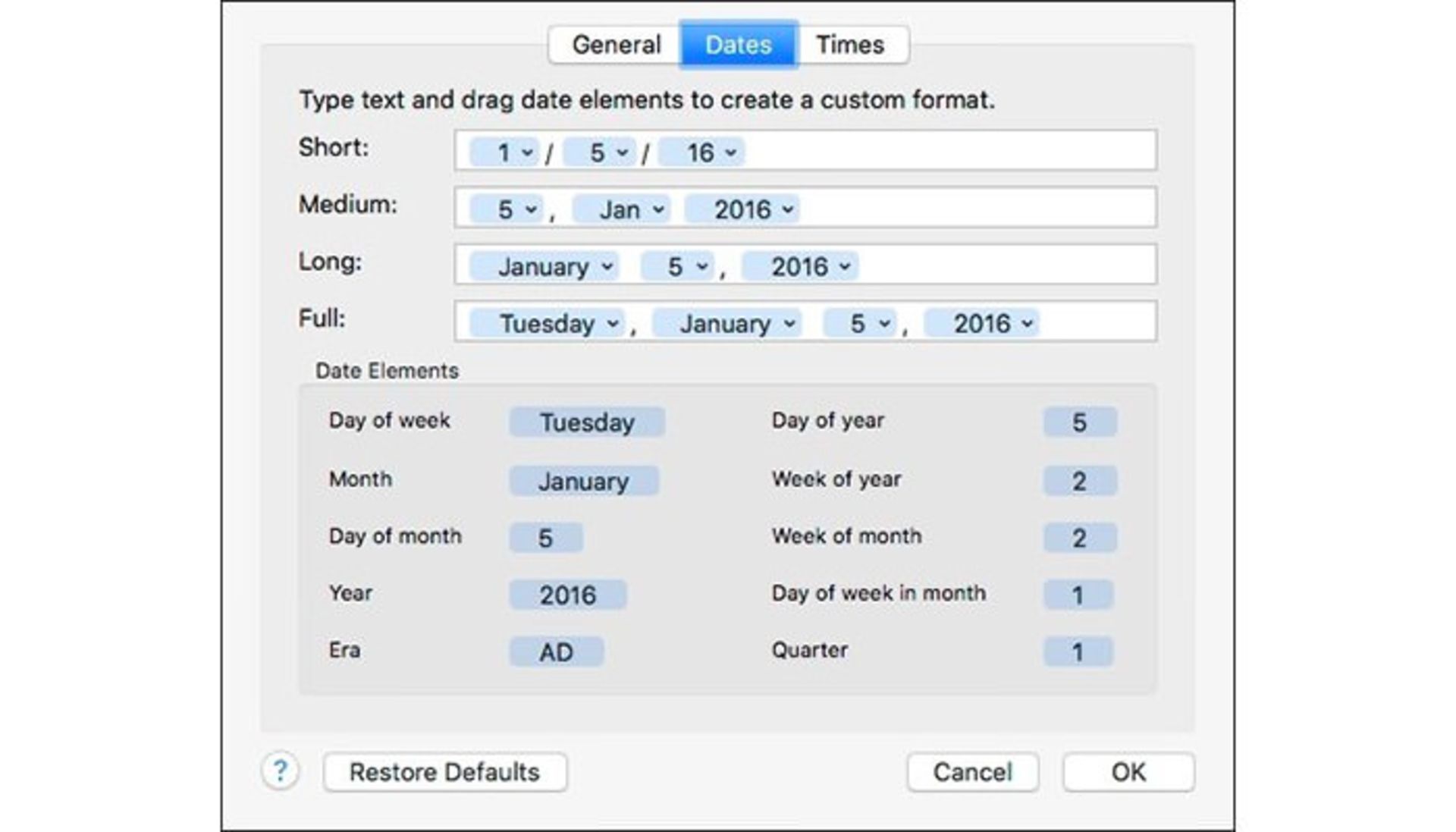 تغییر زبان و منطقه زمانی macOS