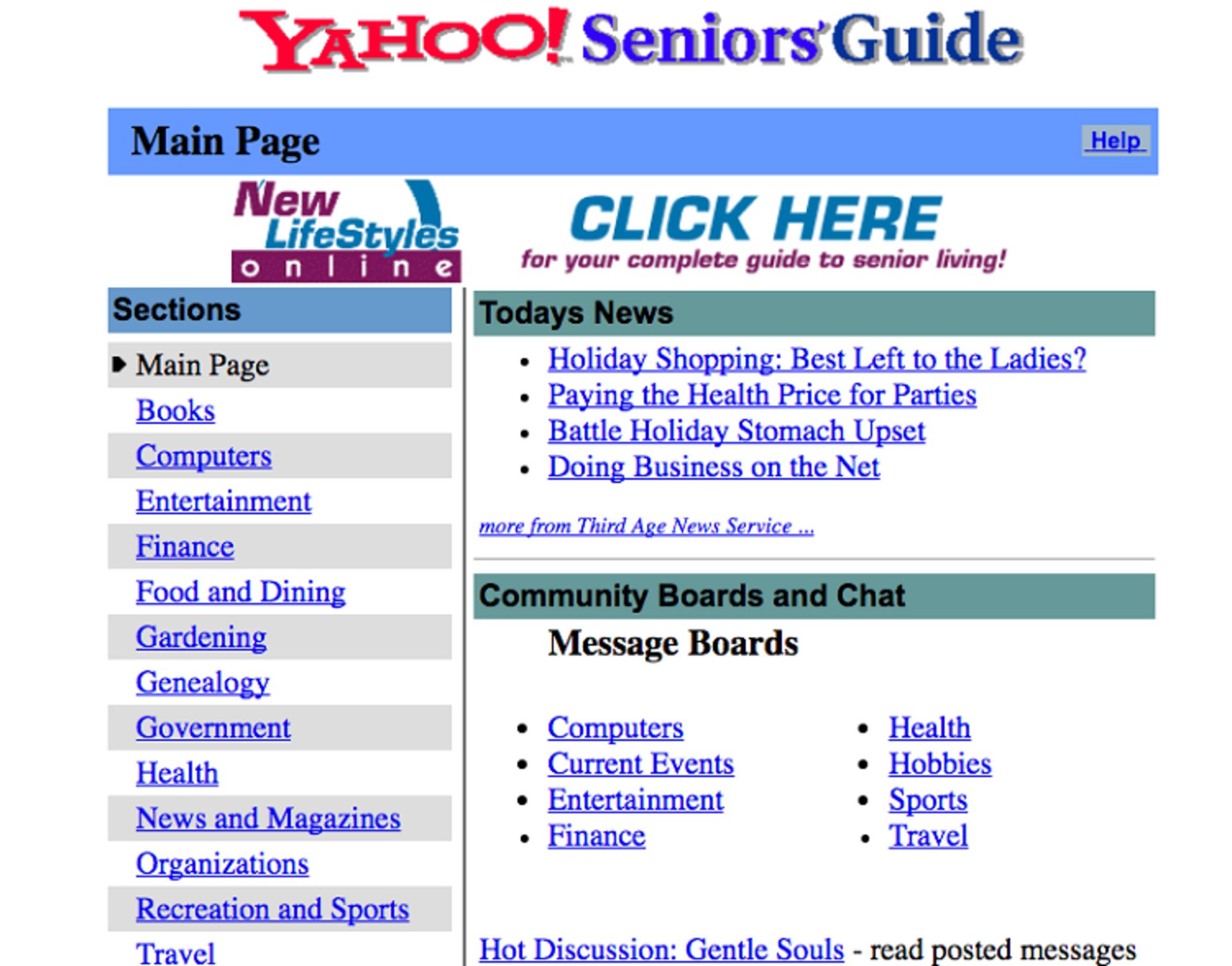 راهنمای سالمندان یاهو