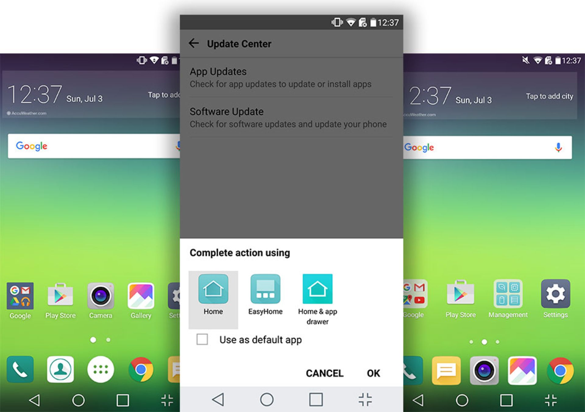 اسکریت شات ال جی جی 5