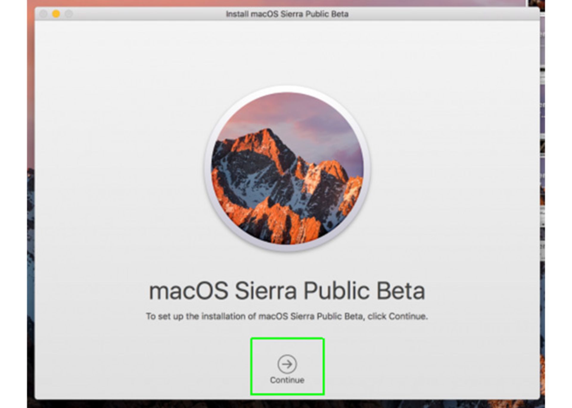 نصب macOS Sierra