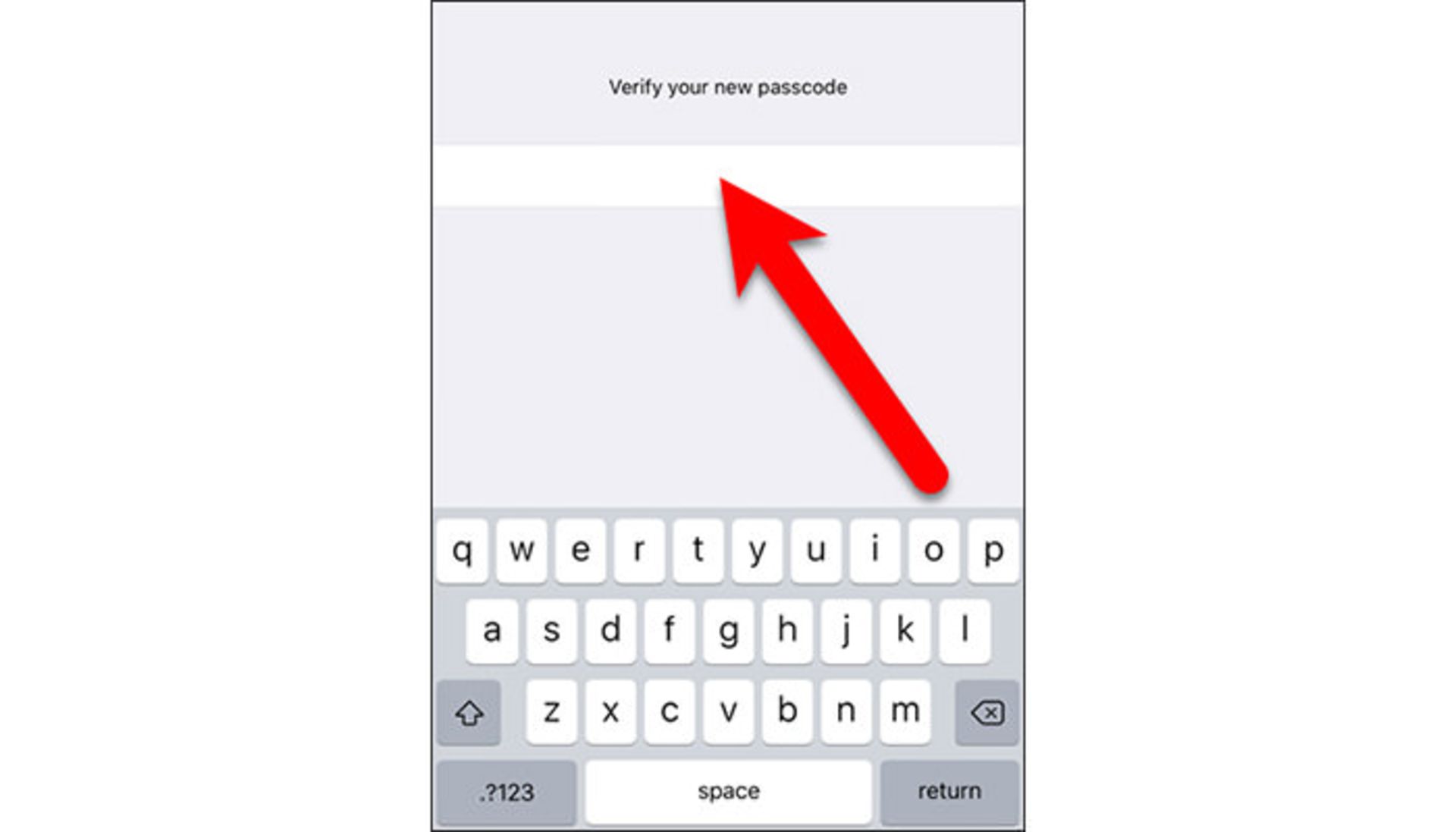 تعیین رمز عبور ترکیبی در آیفون