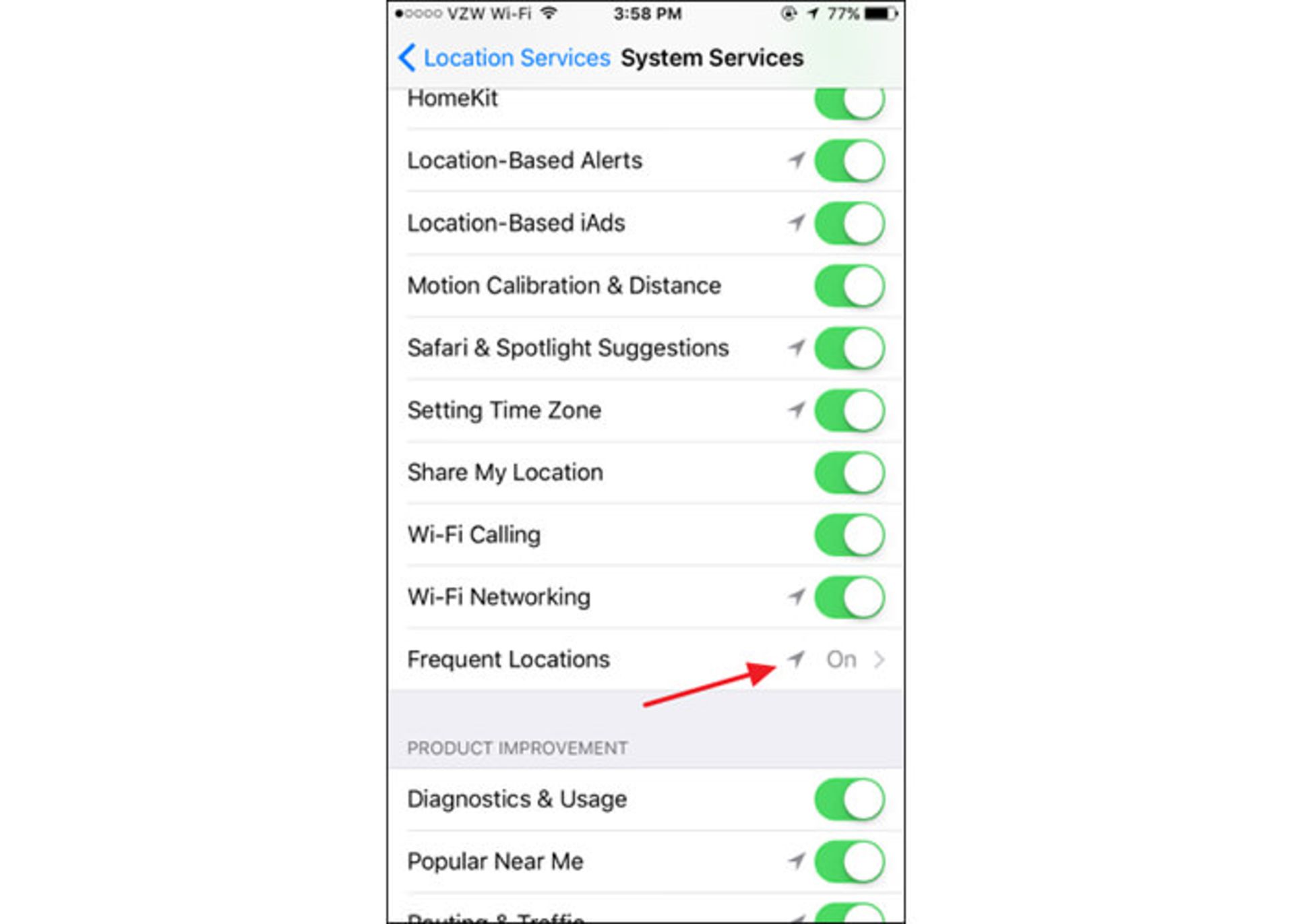 ثبت مکان های پربازدید در iOS