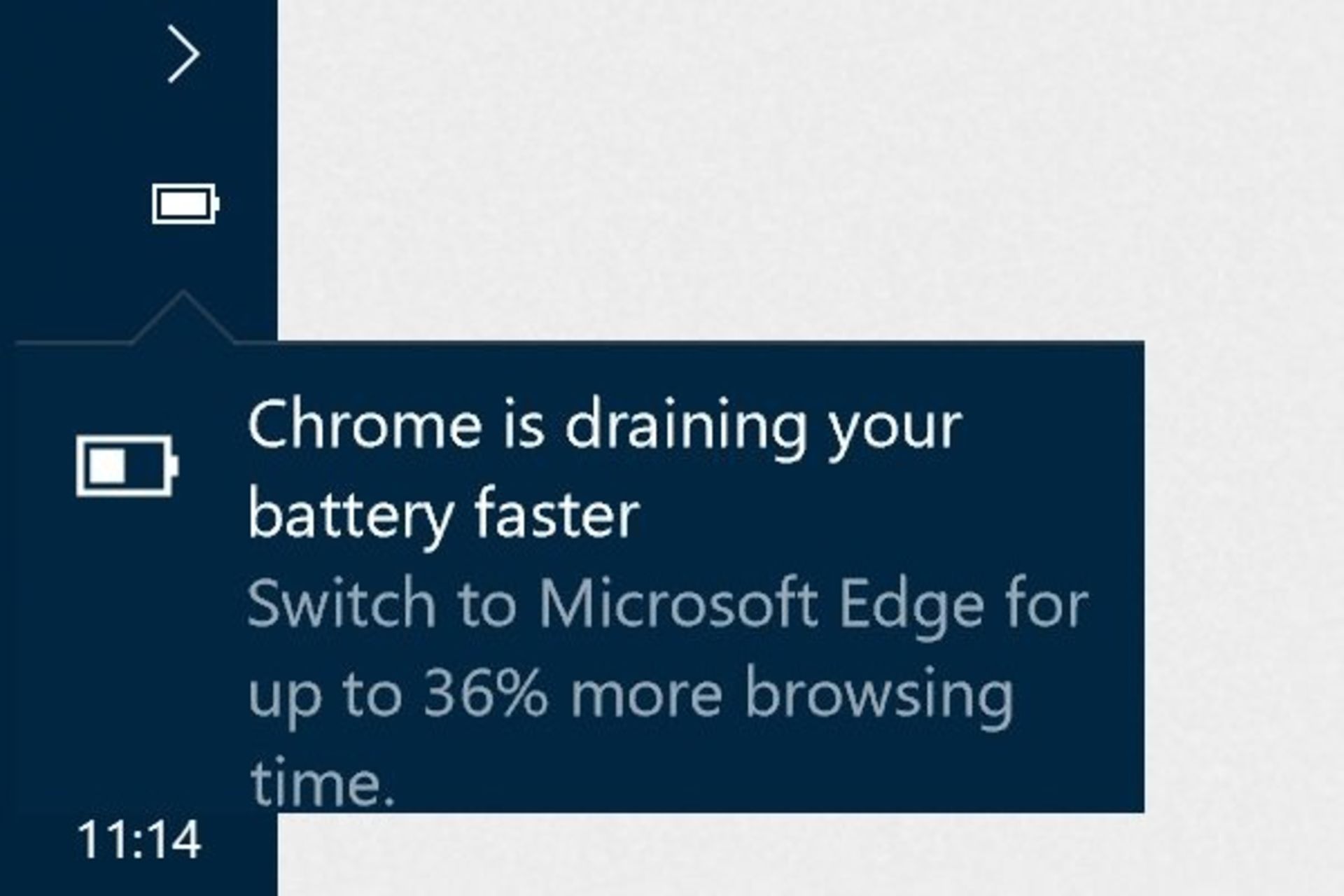 Windows 10 notification