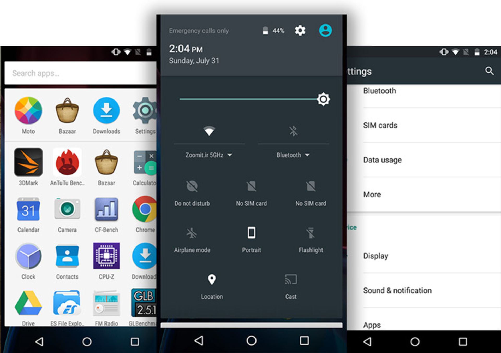 اسکرین شات موتو جی ۴ پلاس
