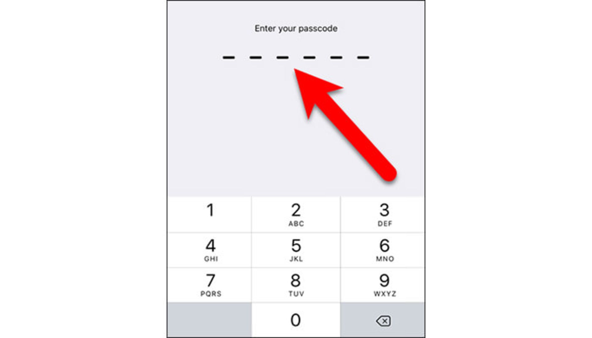 تعیین رمز عبور ترکیبی در آیفون