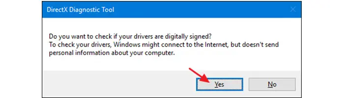 ابزار DirectX Diagnostic