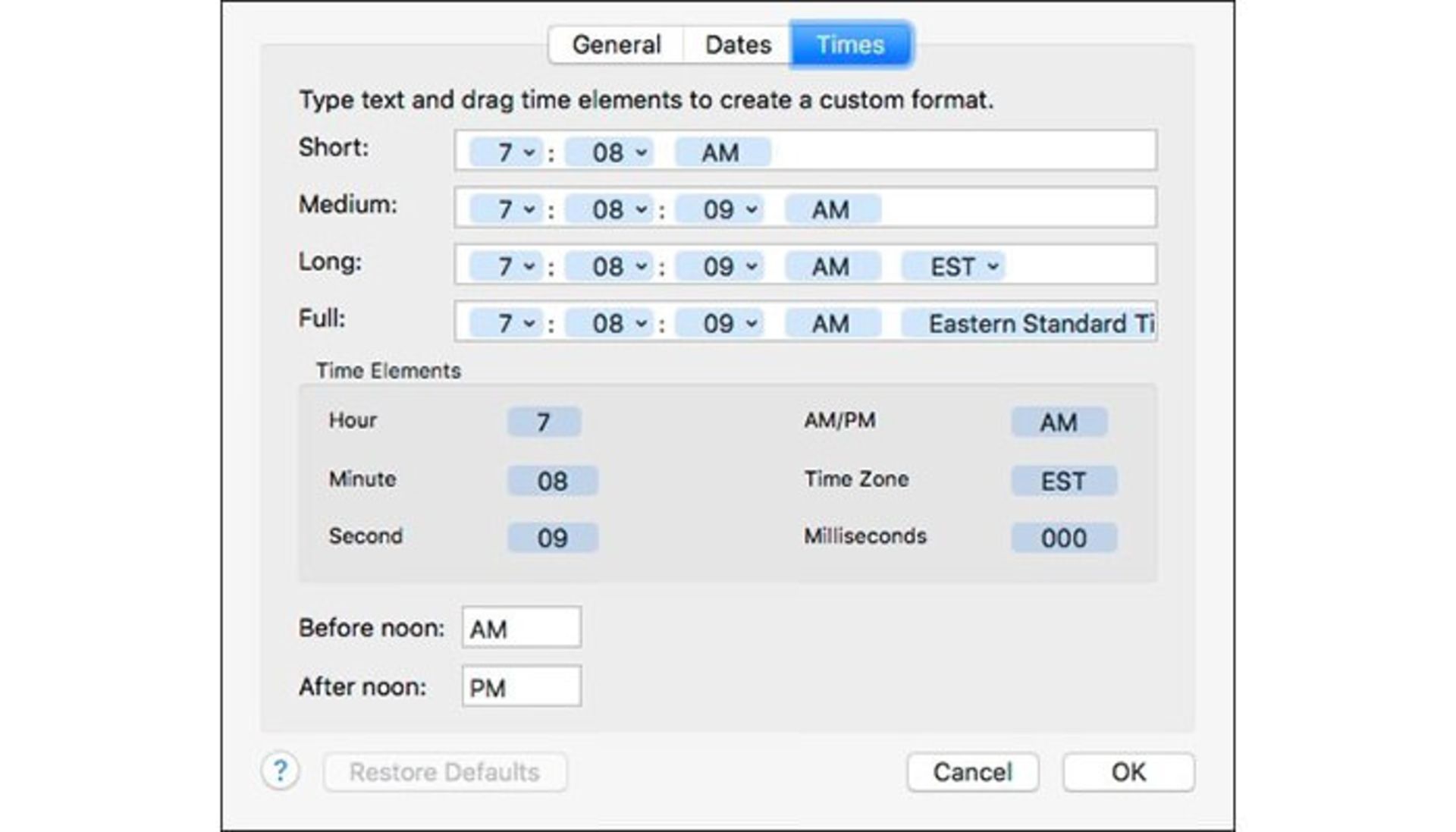 تغییر زبان و منطقه زمانی macOS