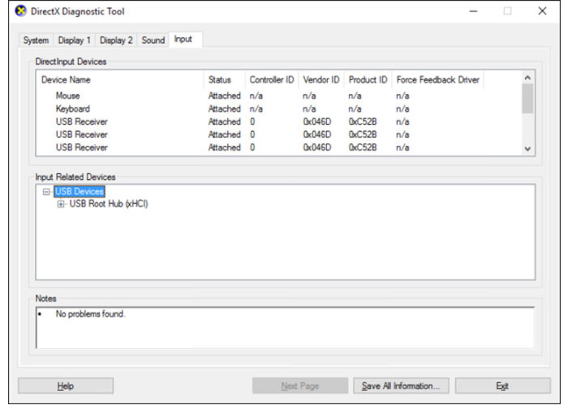ابزار DirectX Diagnostic
