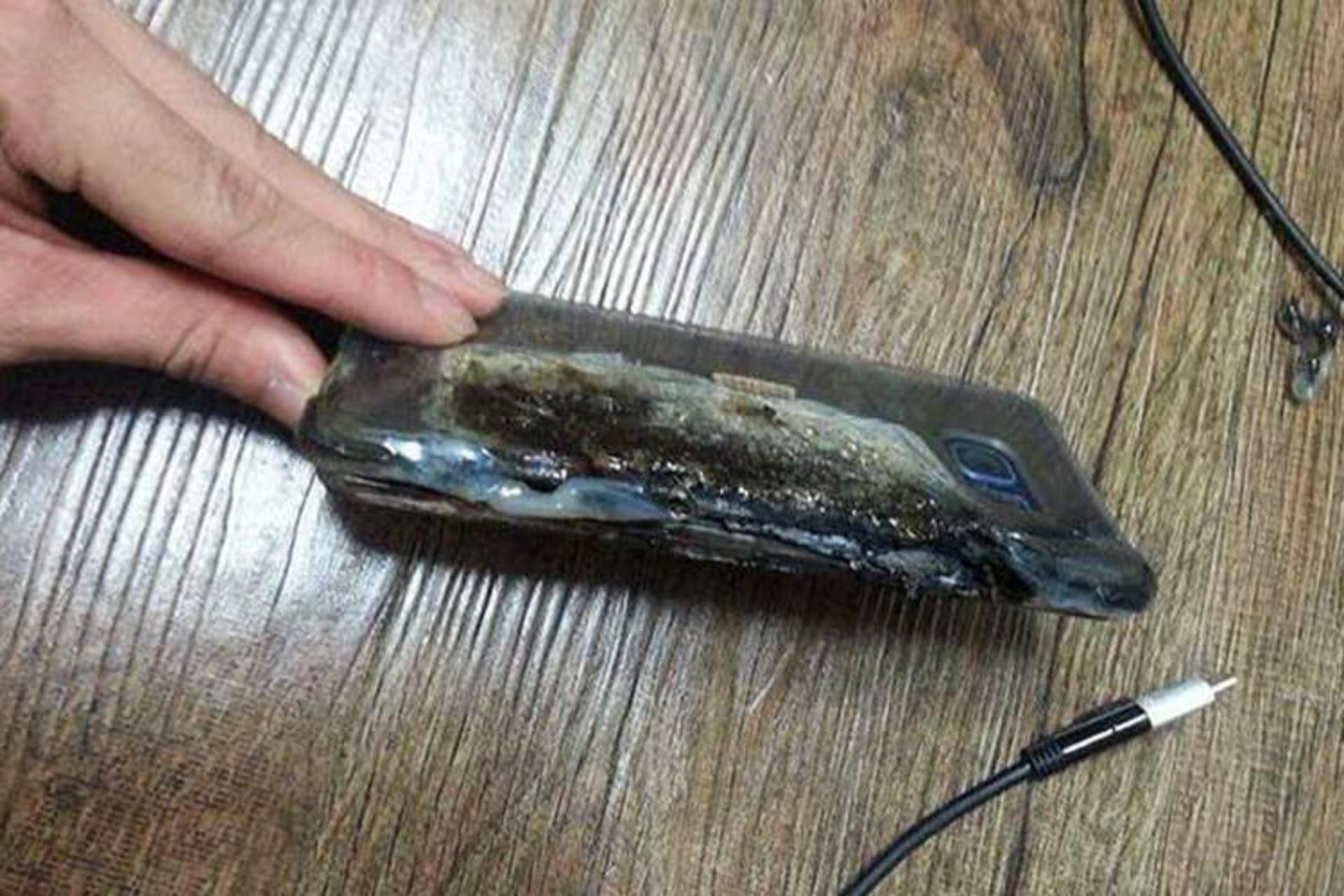 گلکسی نوت 7 منفجر شده
