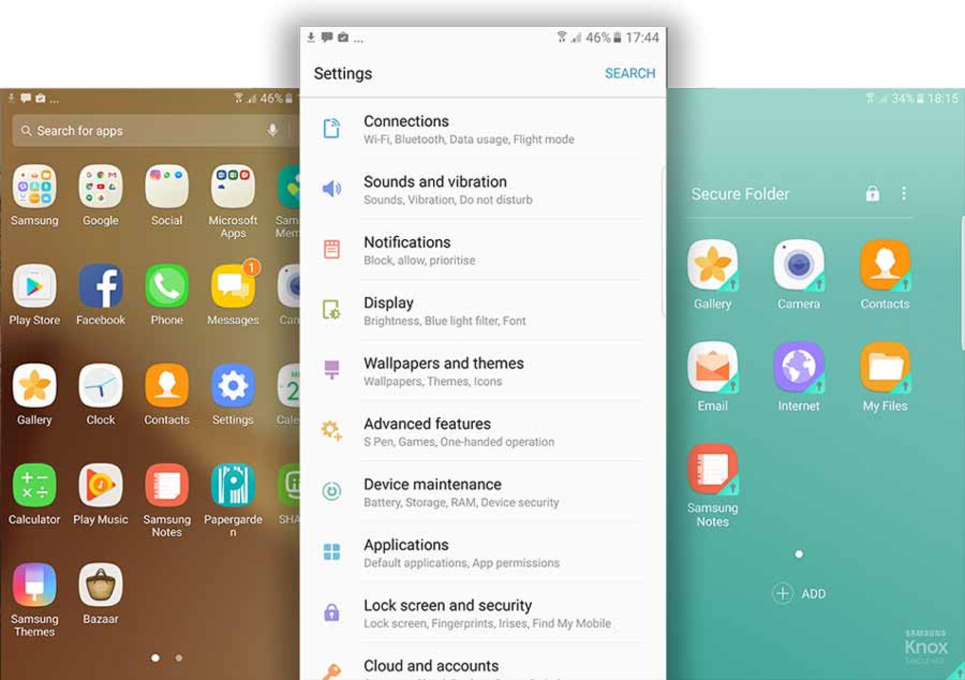 اسکرین شات گلکسی نوت 7