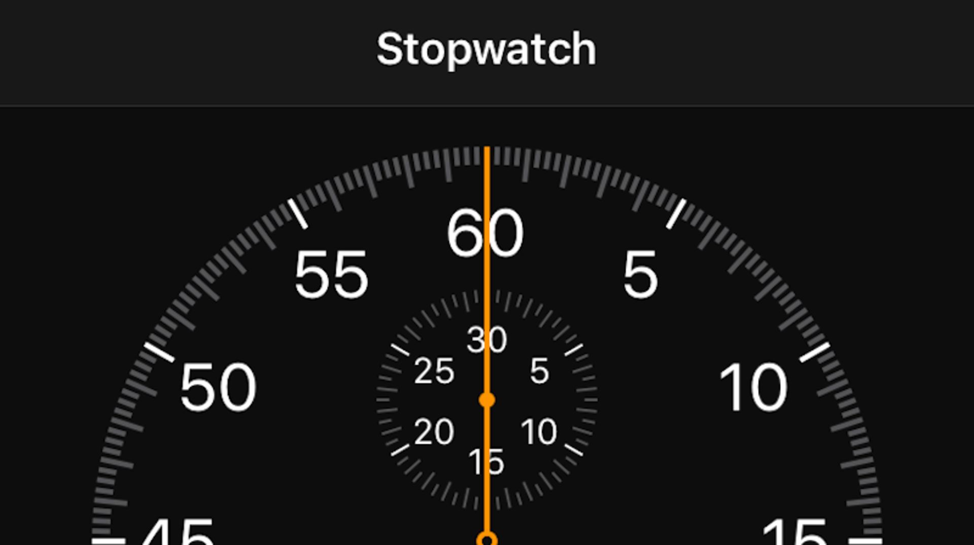 Stopwatch Face