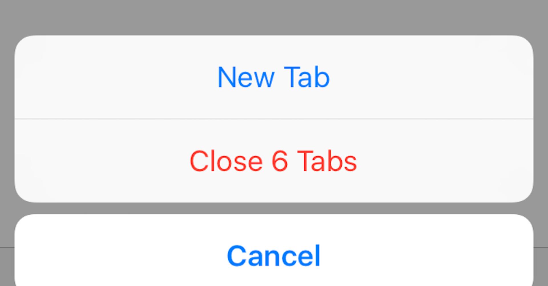Close All Safari Tabs 