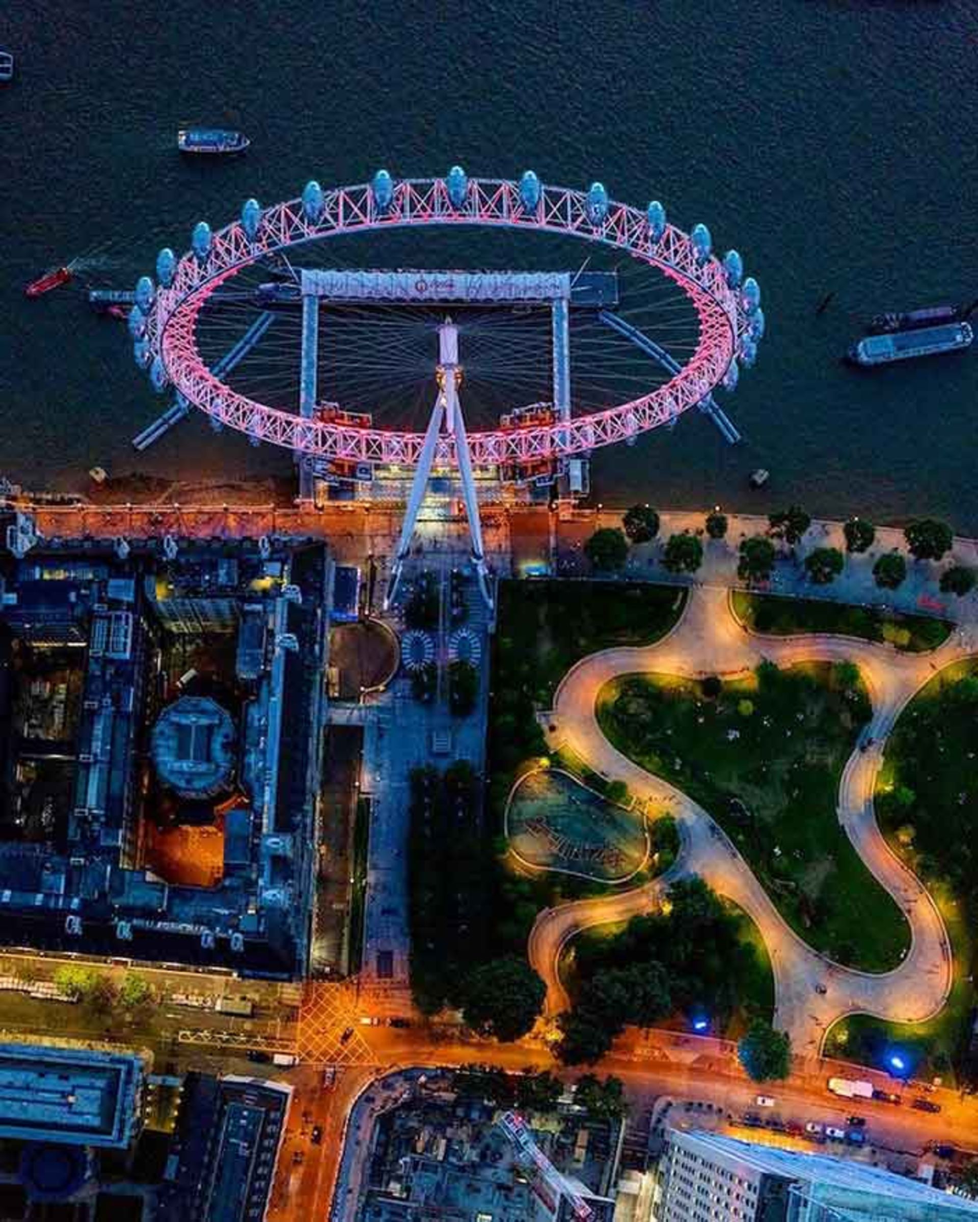 جفری میلستاین و ثبت تصاویر هوایی دیدنی از جاذبه‌های گردشگری لندن