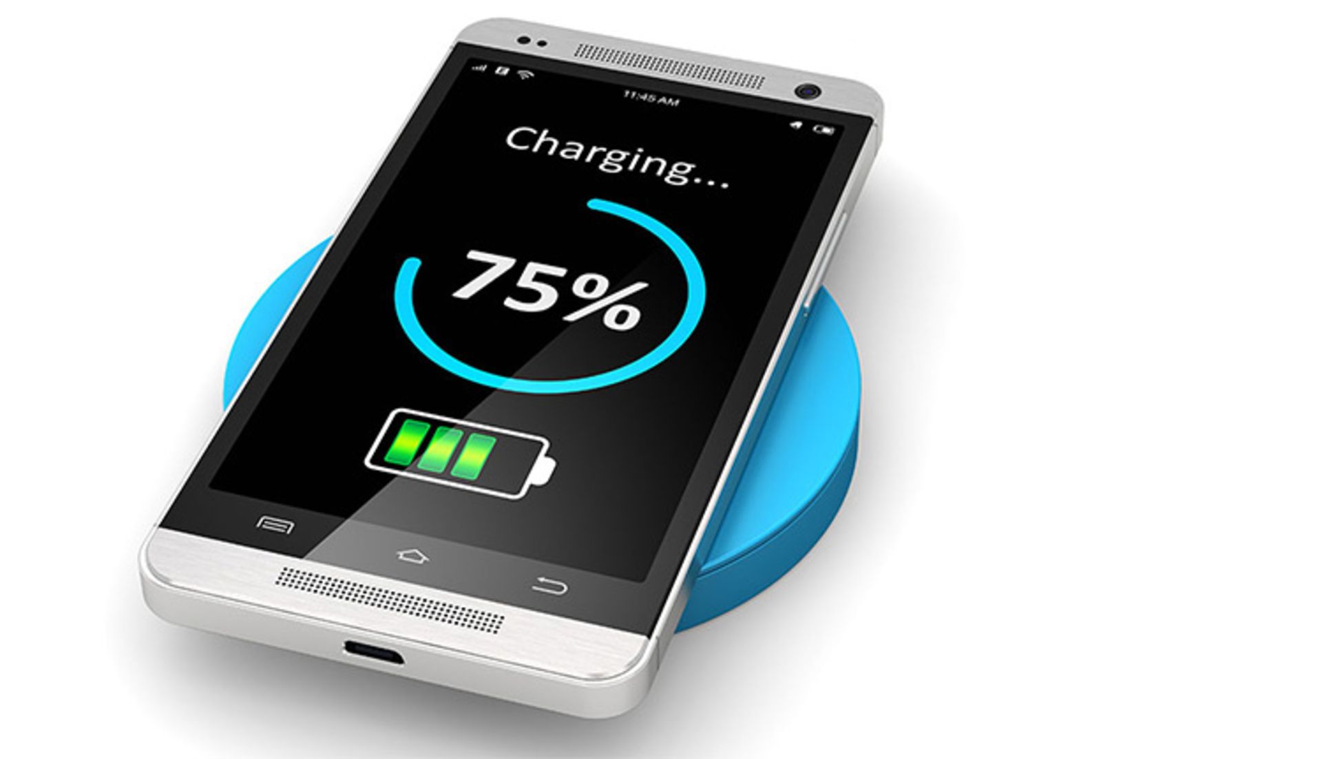 75 percent charged