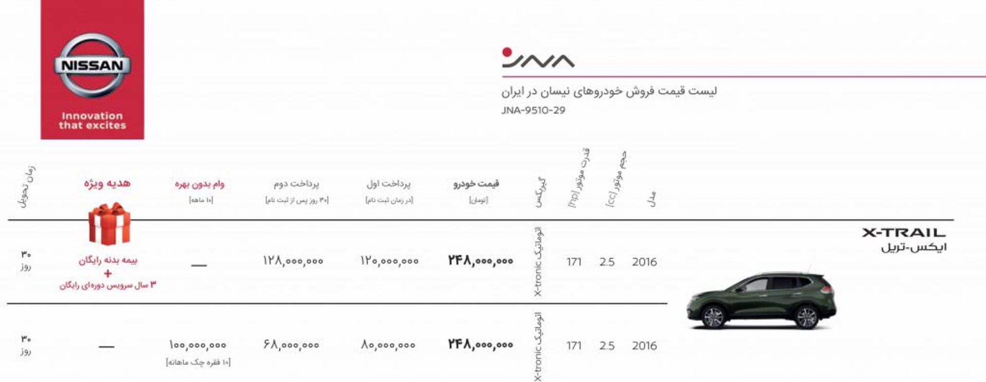 نیسان ایکس تریل/nissan x-trail
