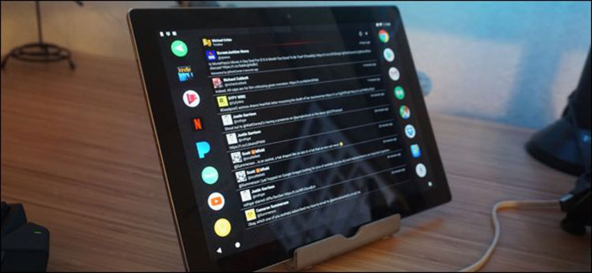 Tablet on Desk