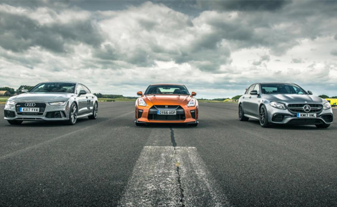 نیسان GT-R، مرسدس E63 S، آئودی RS7