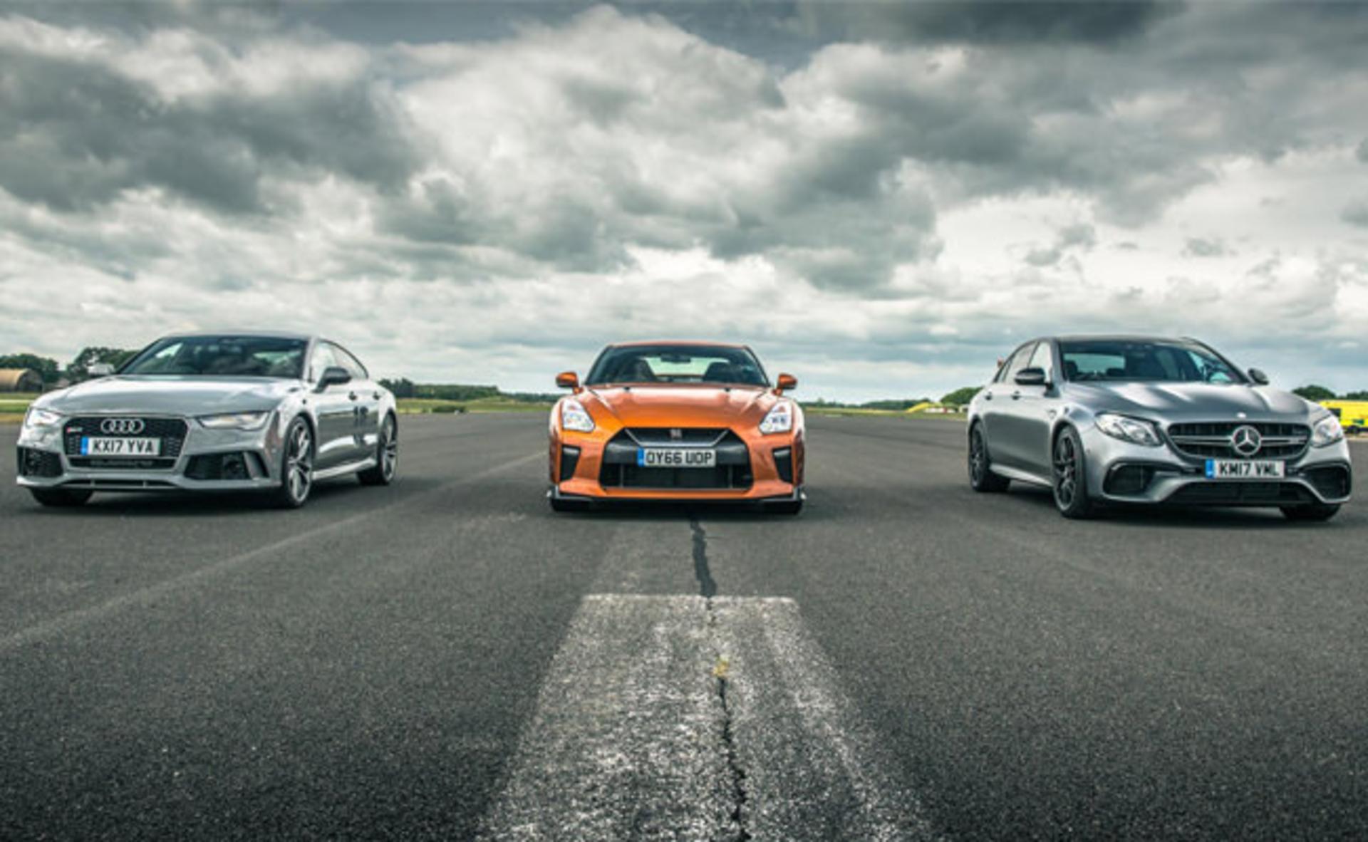 نیسان GT-R، مرسدس E63 S، آئودی RS7