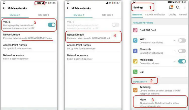 فعال کردن VoLTE هواوی