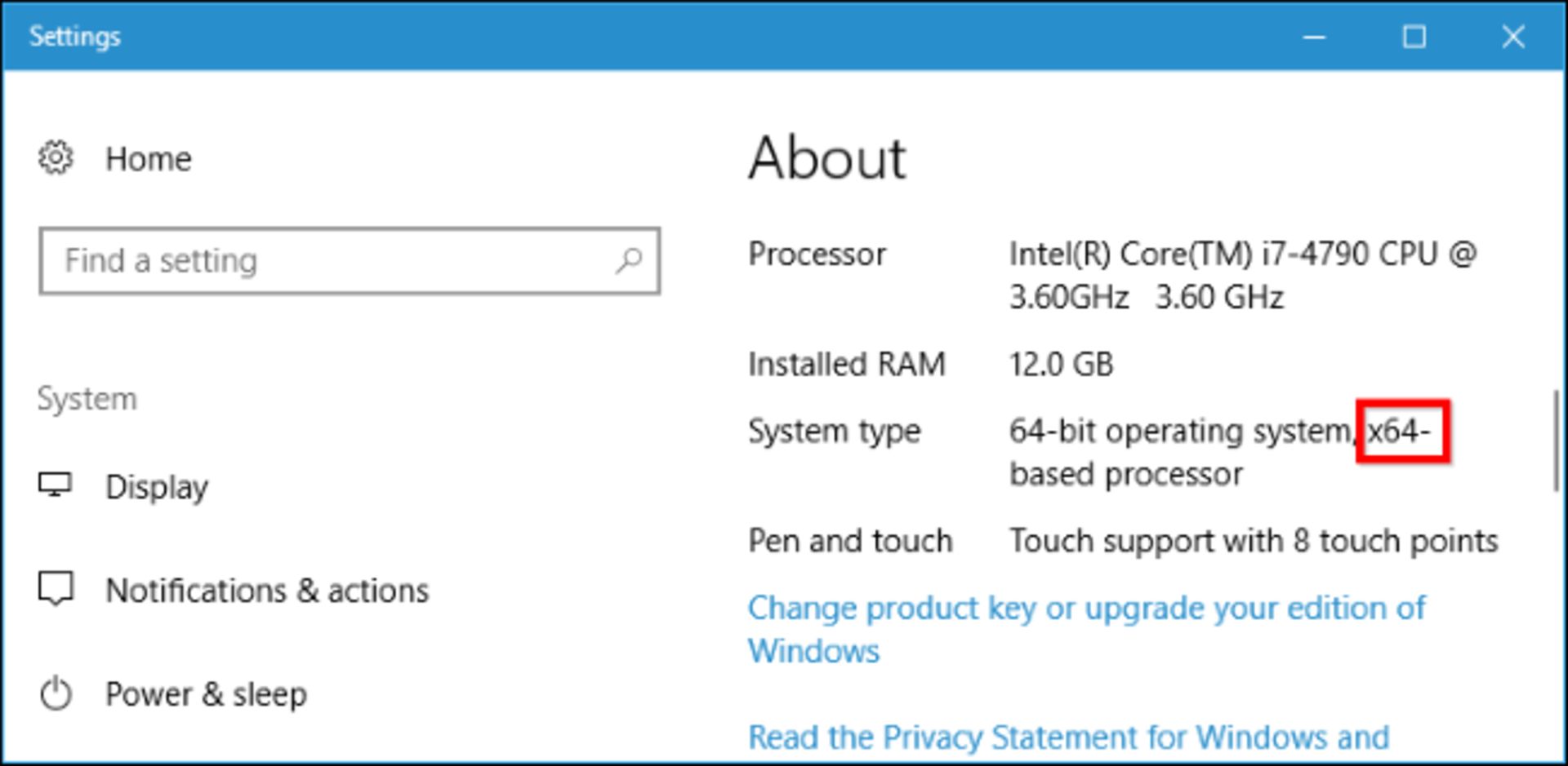 Windows Settings