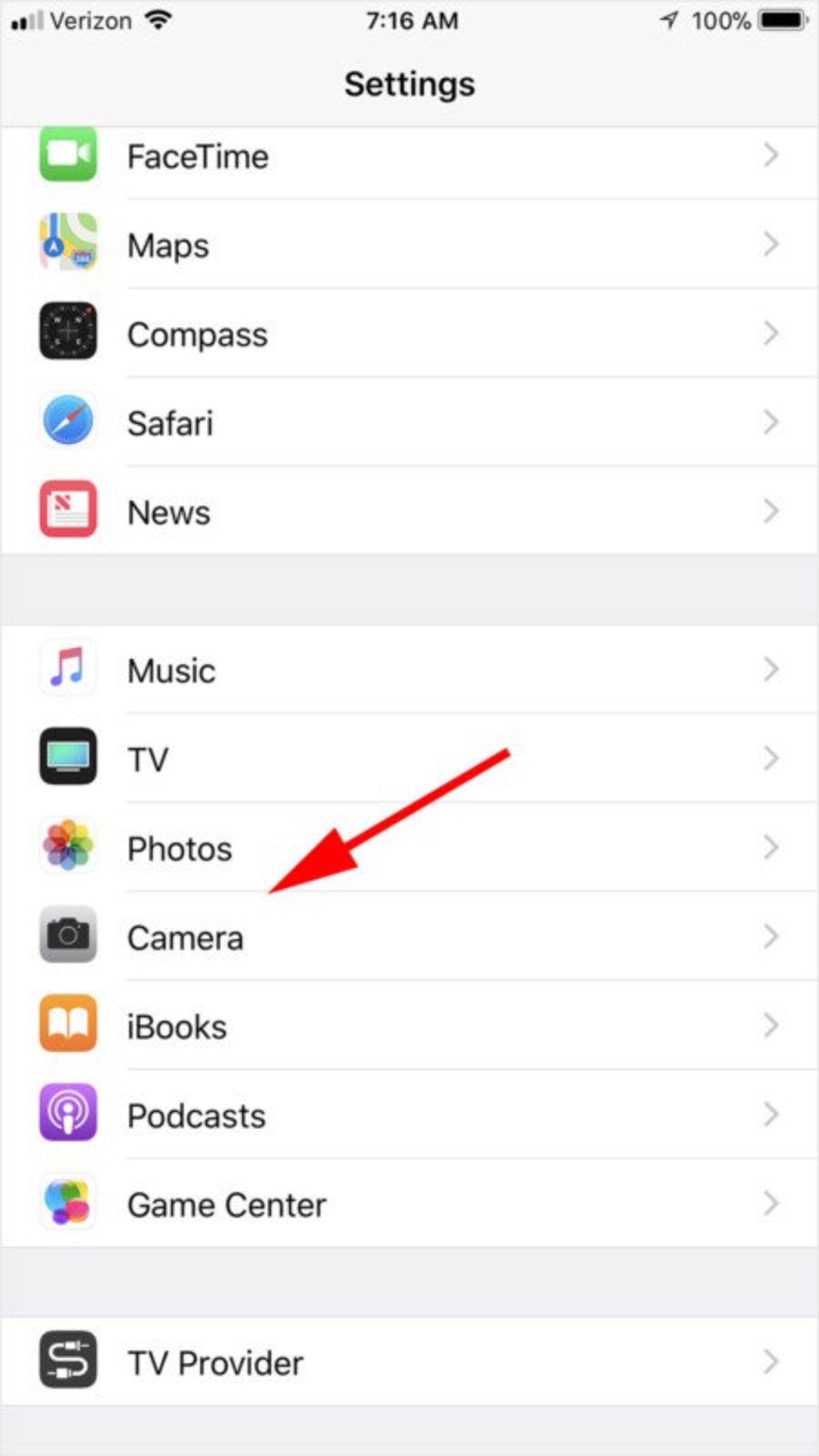 ios setting