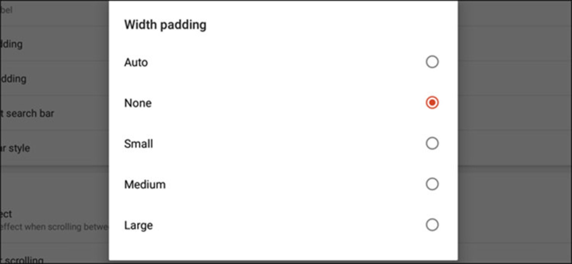 Nova Padding