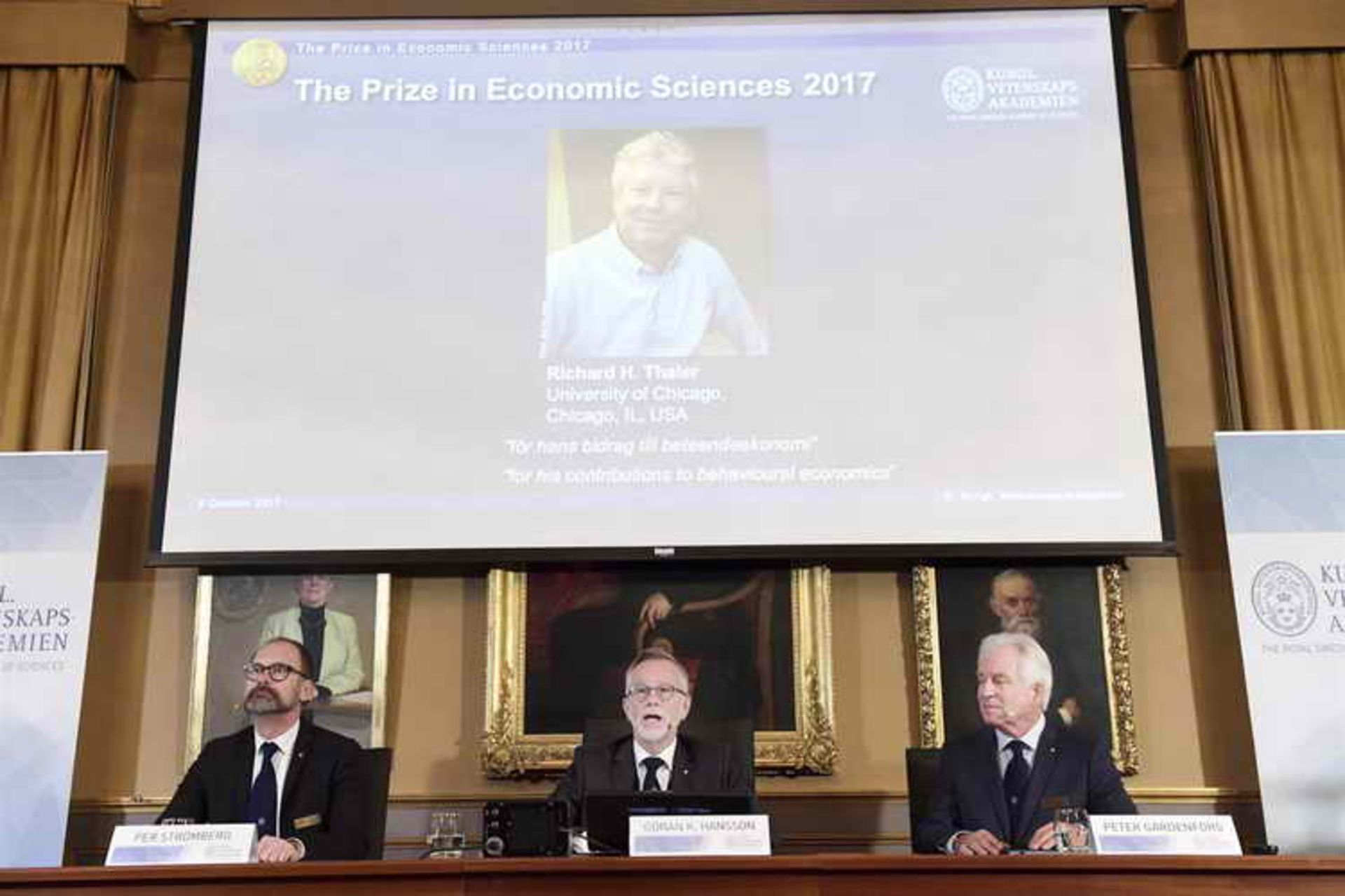 مرجع متخصصين ايران Nobel in Economics Is Awarded to Richard Thaler