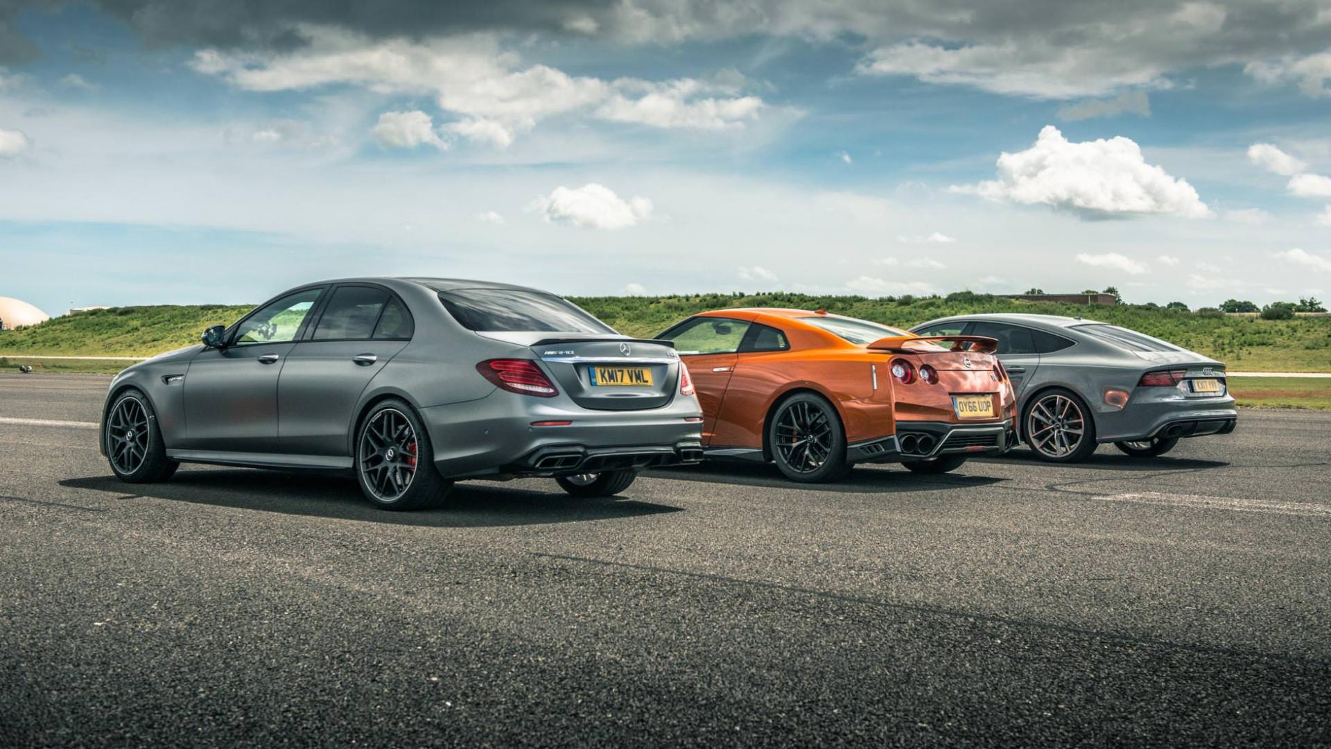 نیسان GT-R، مرسدس E63 S، آئودی RS7