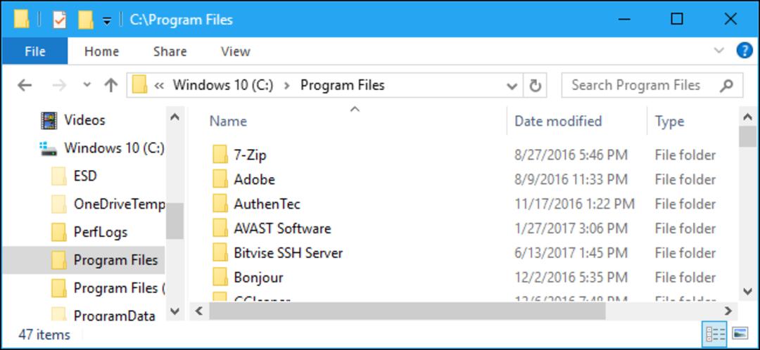 Programs Files