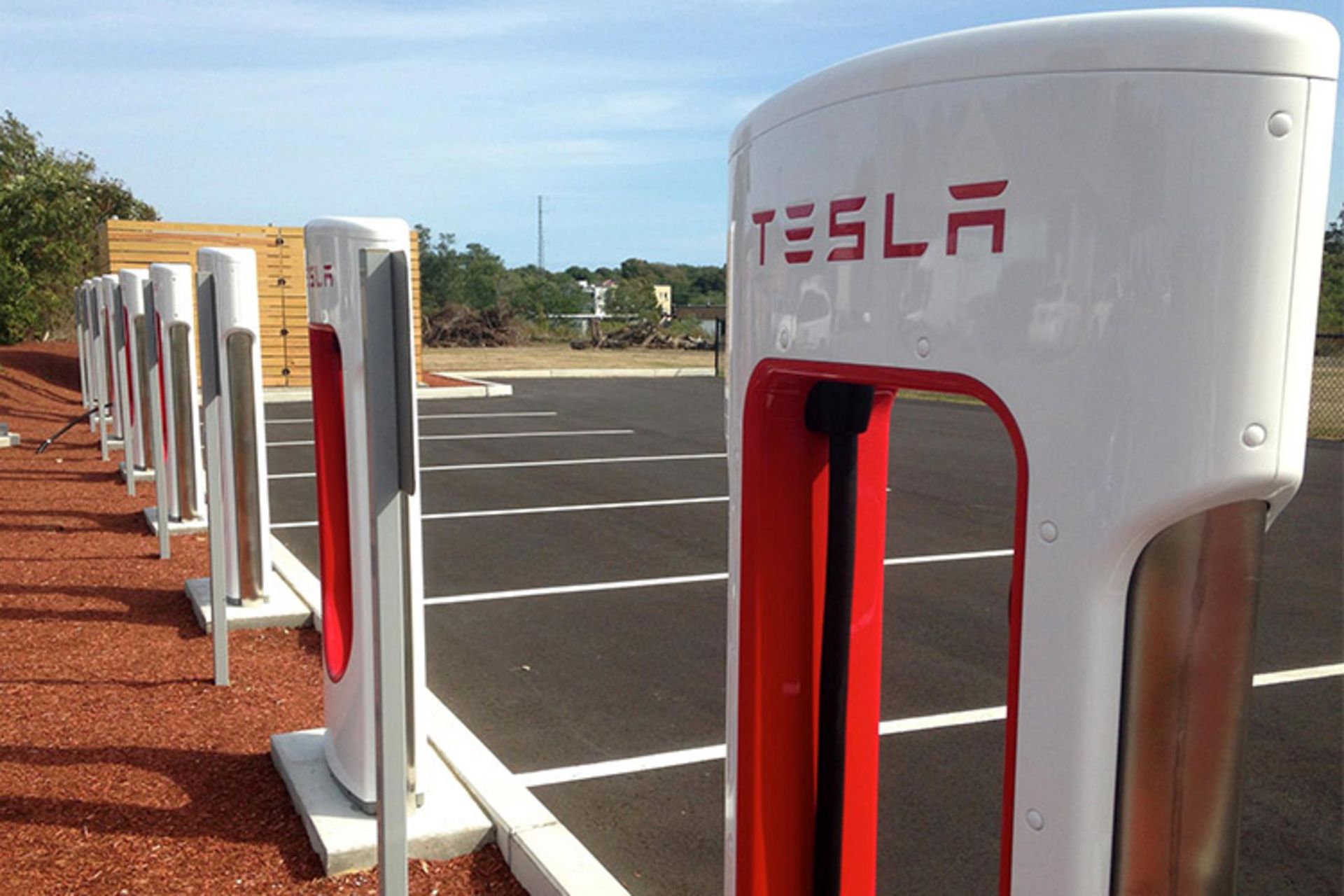 tesla charge station