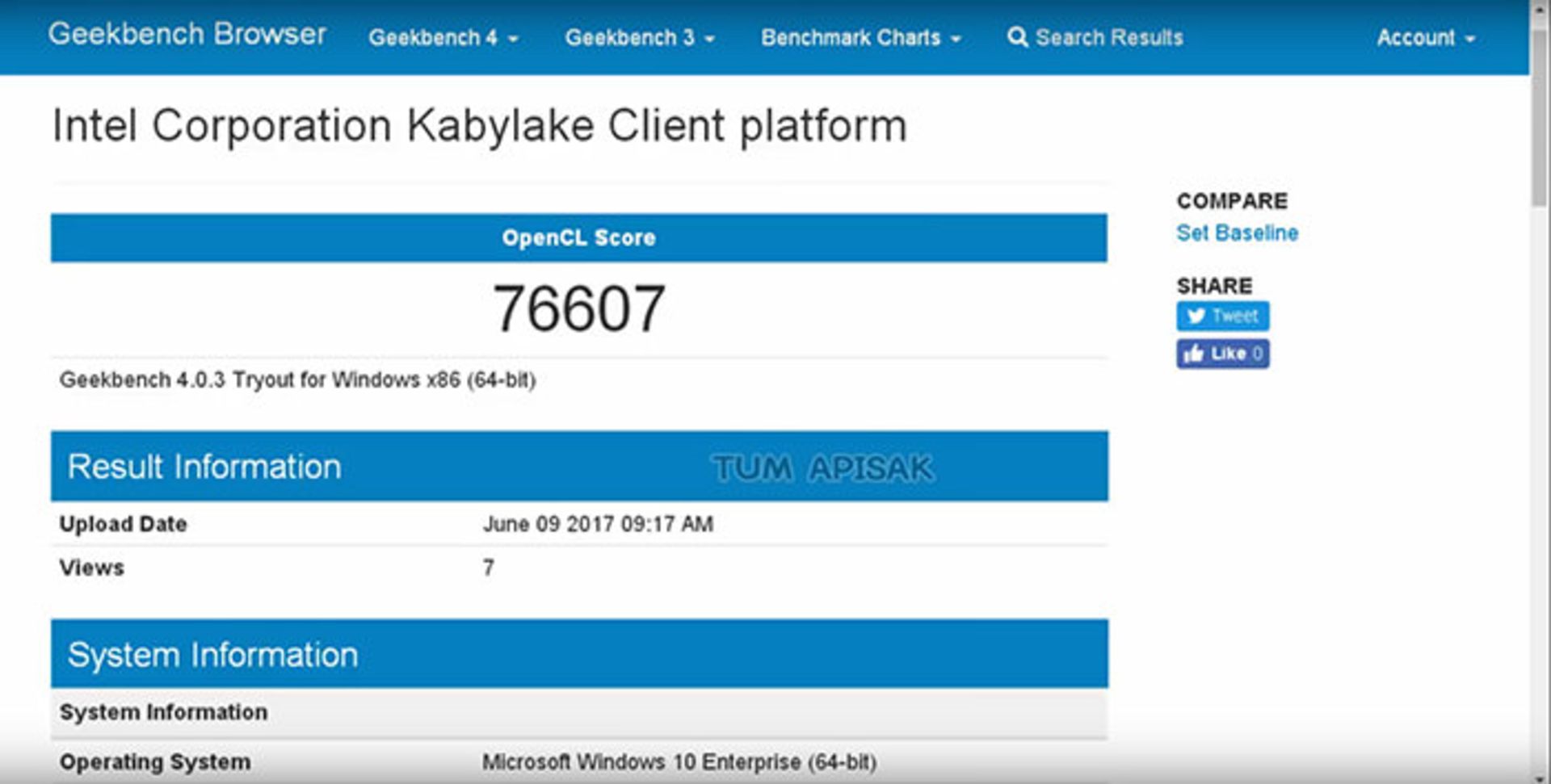 بنچمارک پردازنده