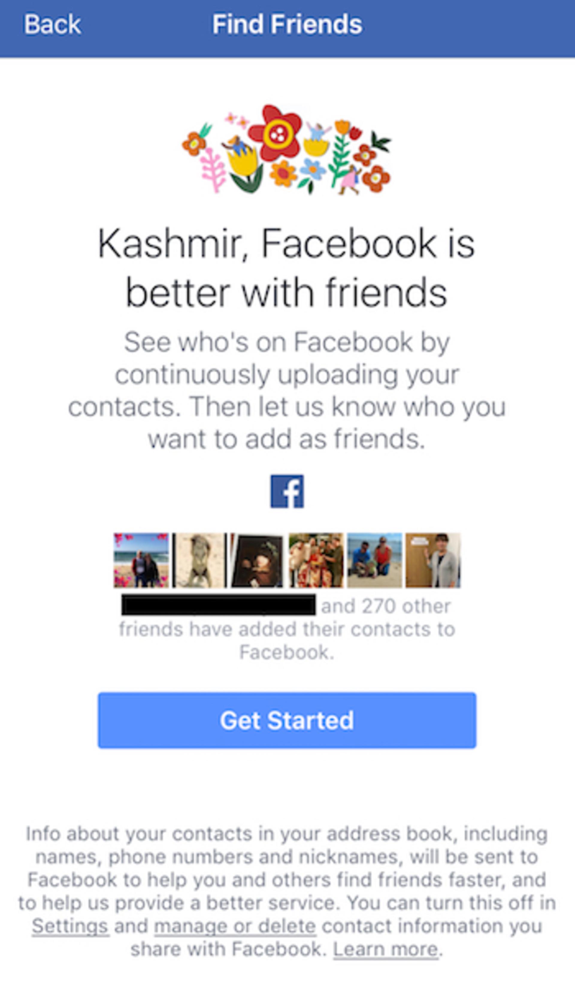 facebook find friends