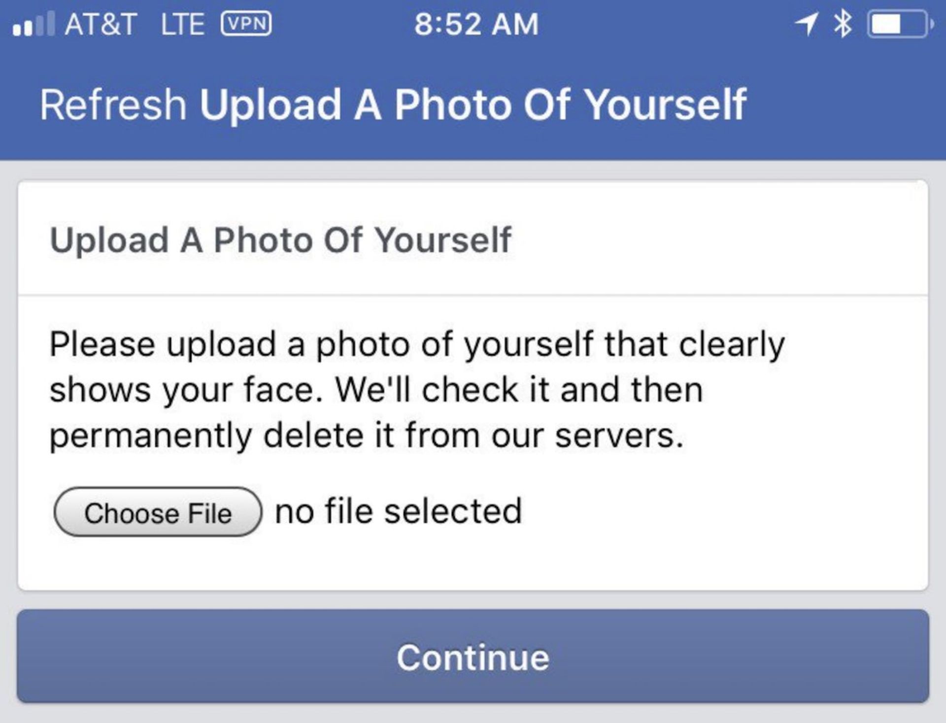 Facebook Captcha