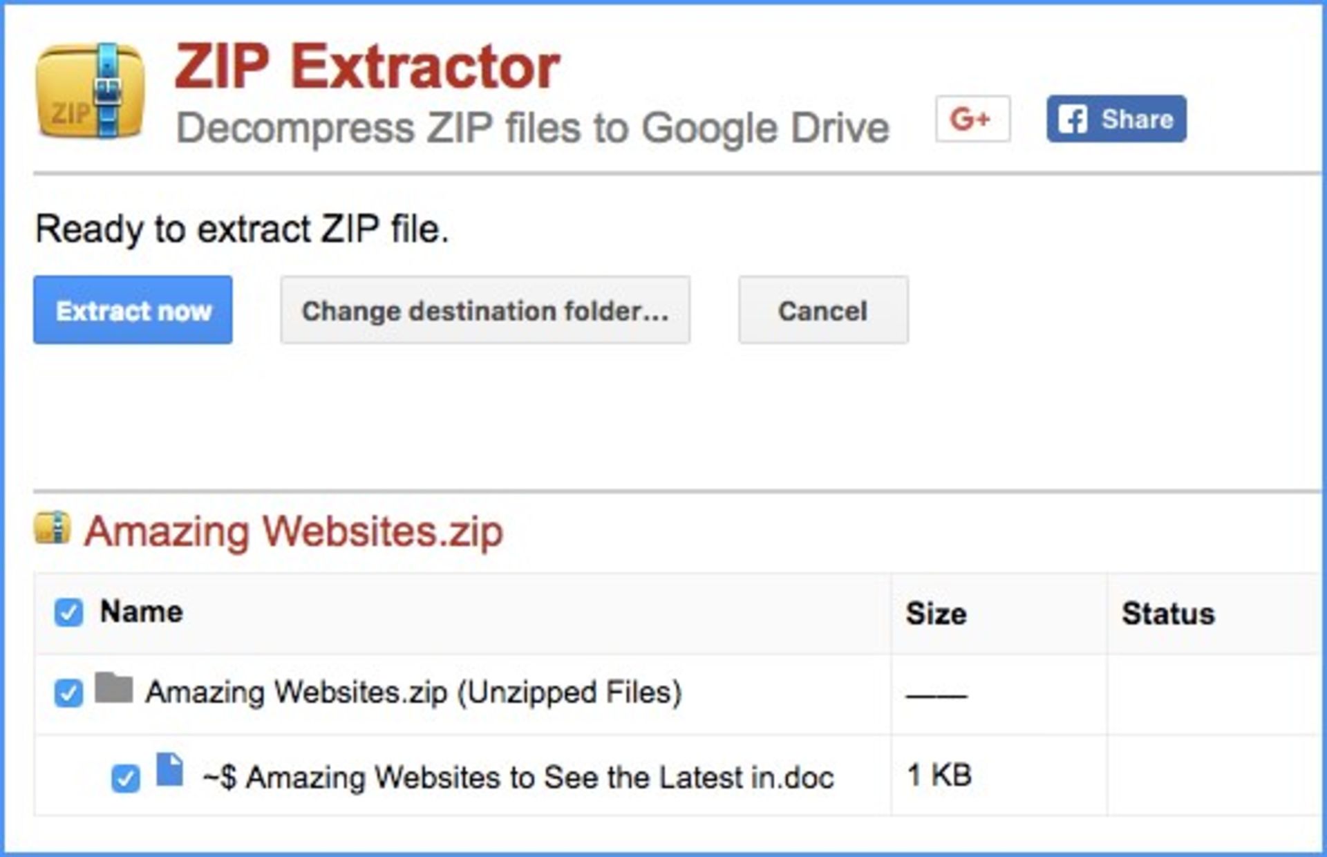 zip extractor