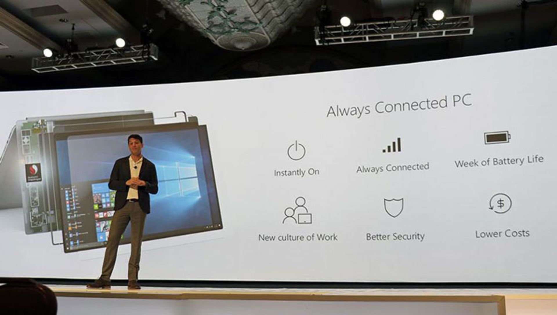 اتصال دائم در پی سی های کوالکام