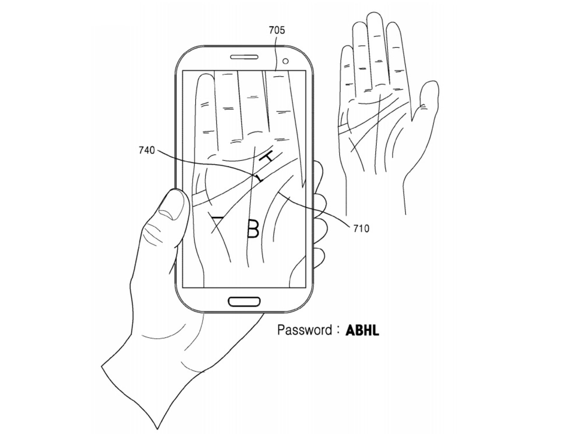 پتنت اسکن کف دست سامسونگ