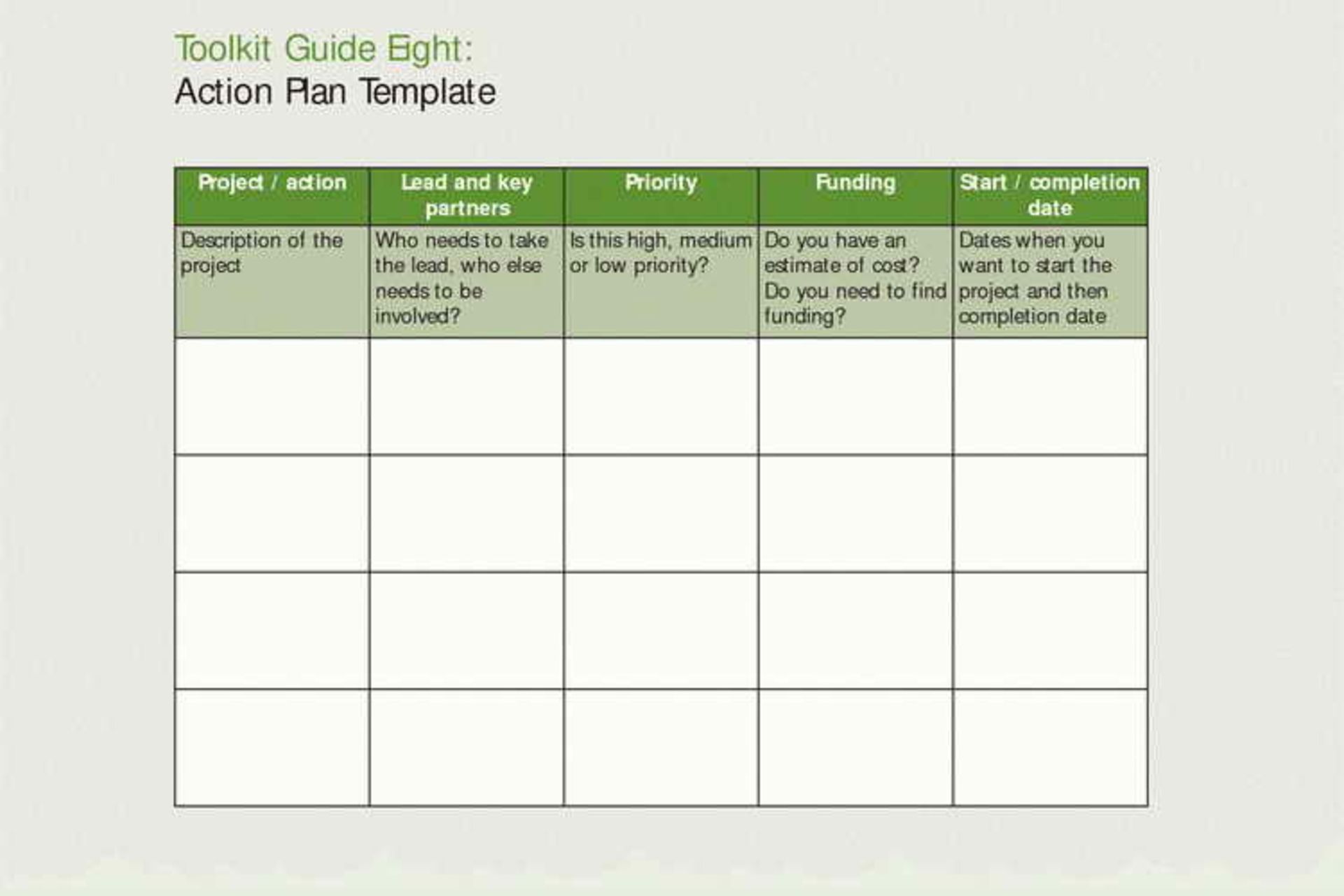 Action Plan