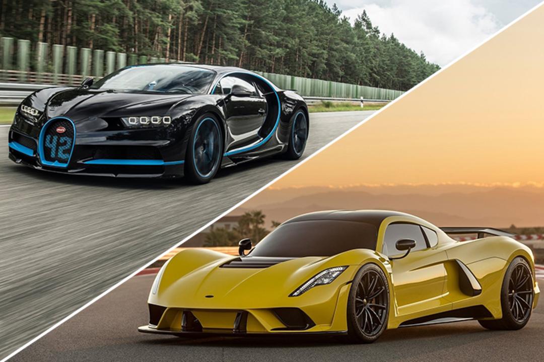 Hypercar Hennessey Venom F5   Bugatti Chiron