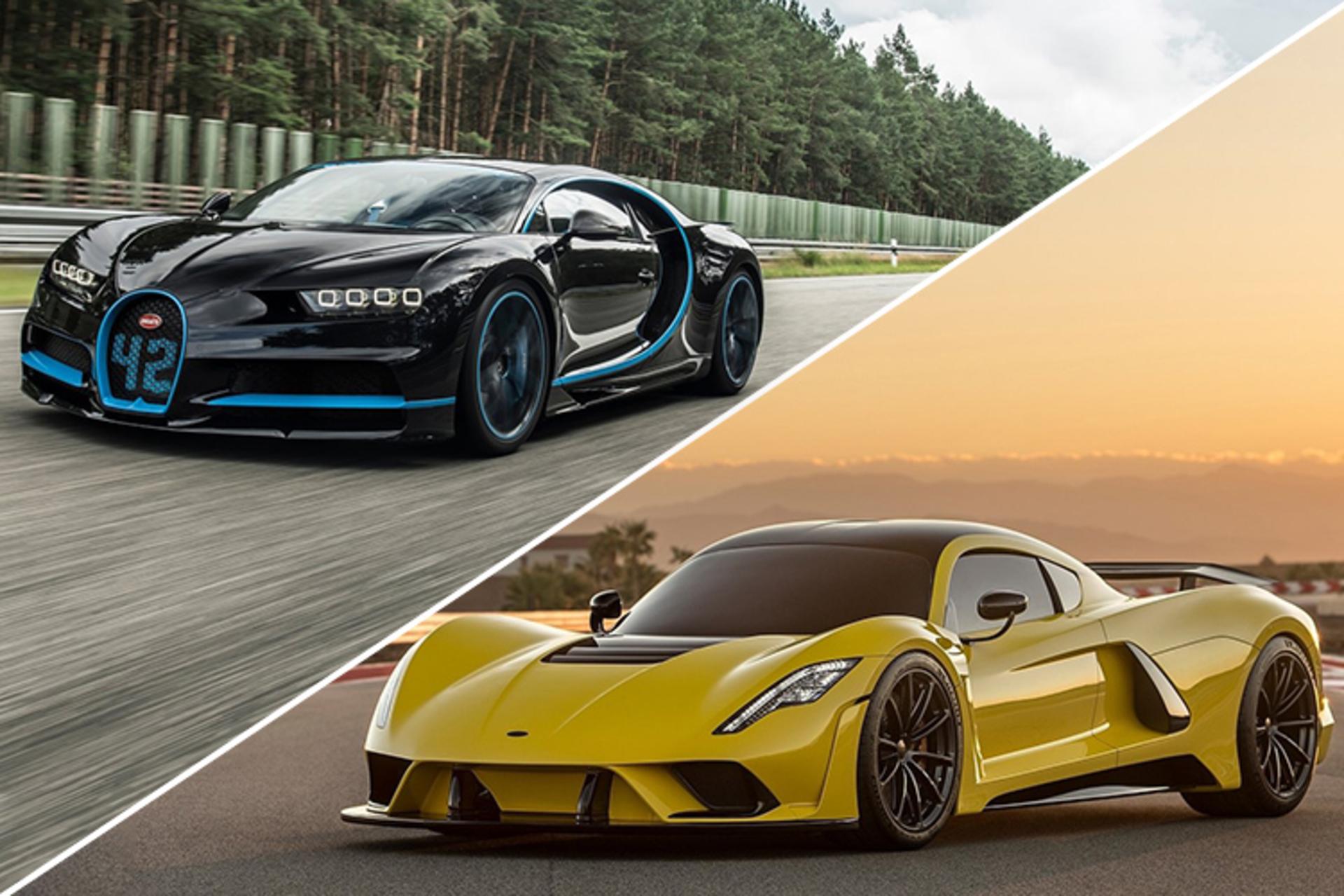 Hypercar Hennessey Venom F5   Bugatti Chiron