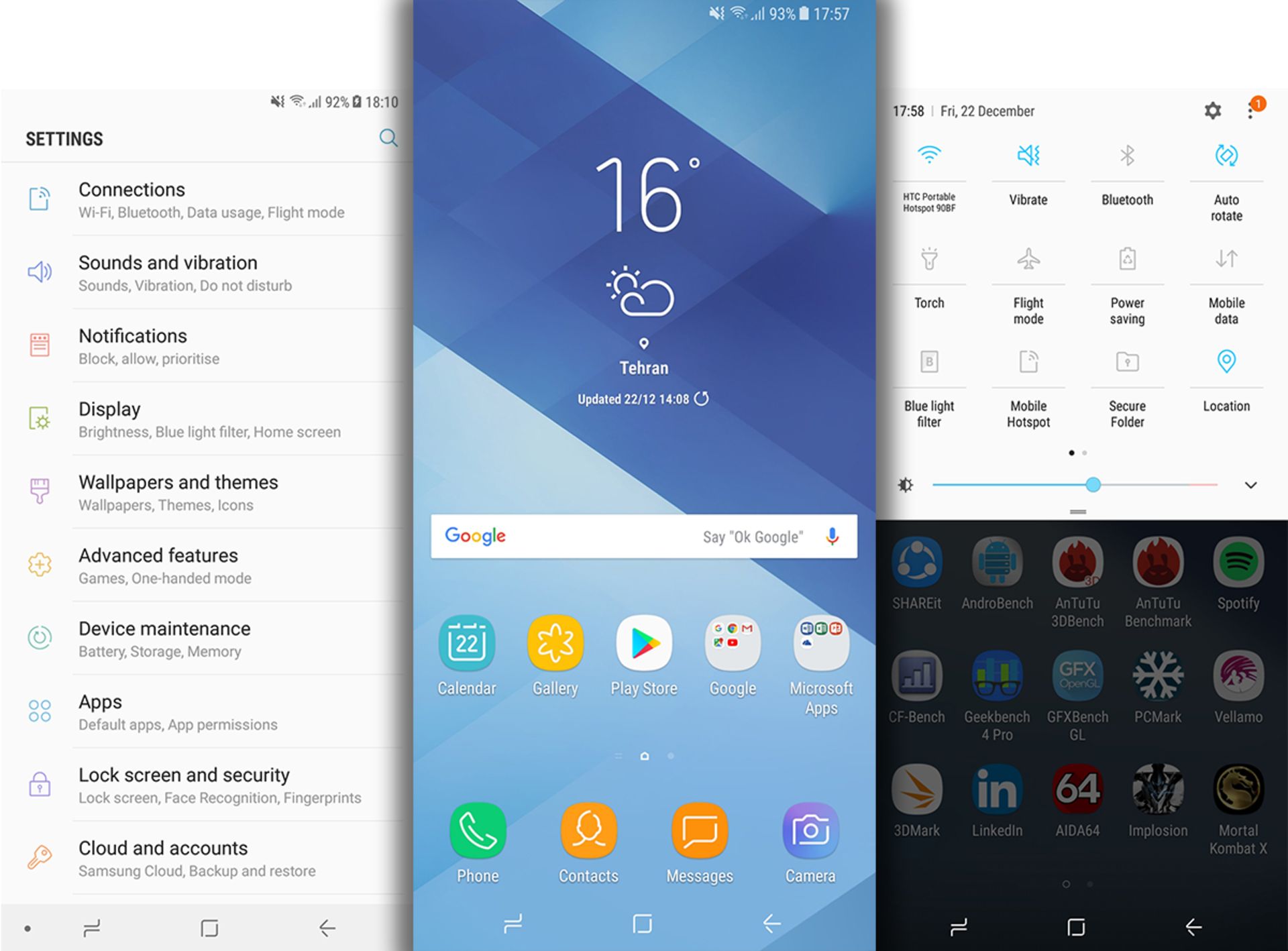 رابط کاربری گلکسی ای ۸