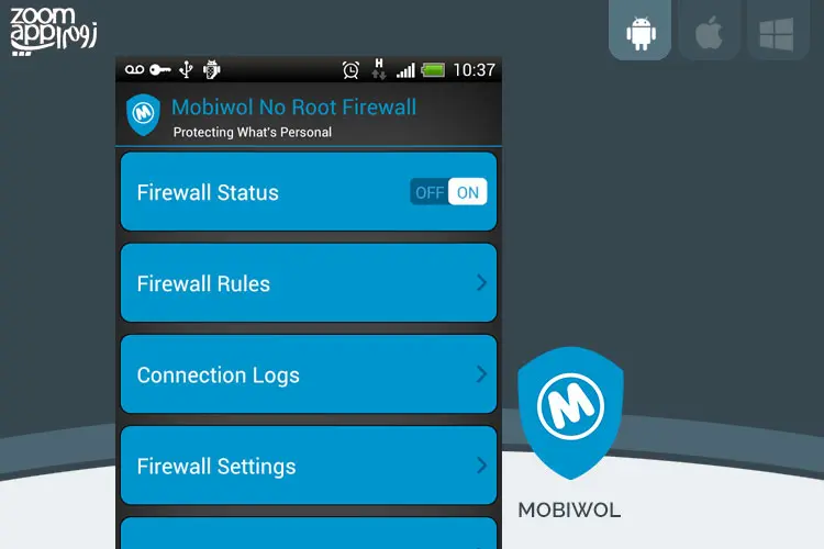 برنامه Mobiwol NoRoot Firewall: محدود کردن اینترنت به اپلیکیشن های ...