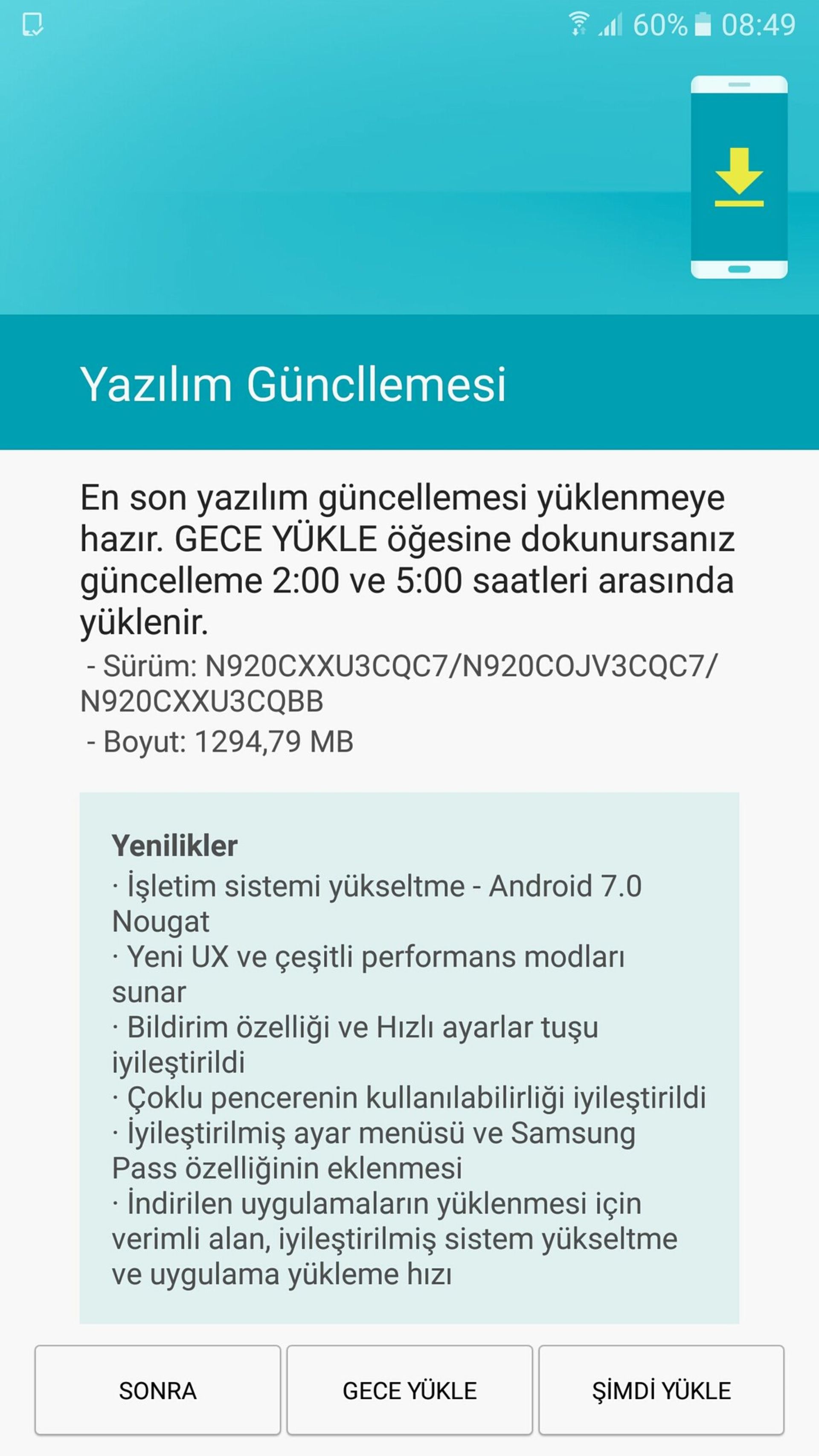 Android 7 galaxy note 5