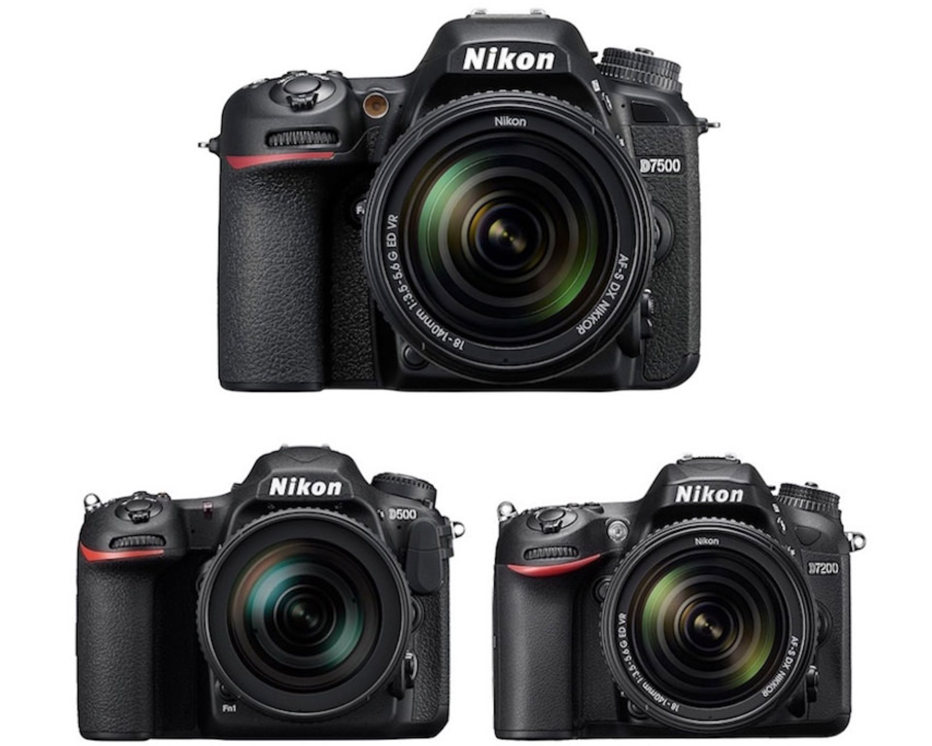 ِD500 در برابر D7500 در برابر D7200