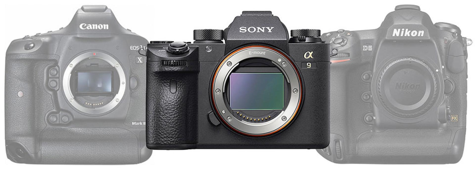سونی a9 در مقابل نیکون d5 و نیکون 1dx mark ii