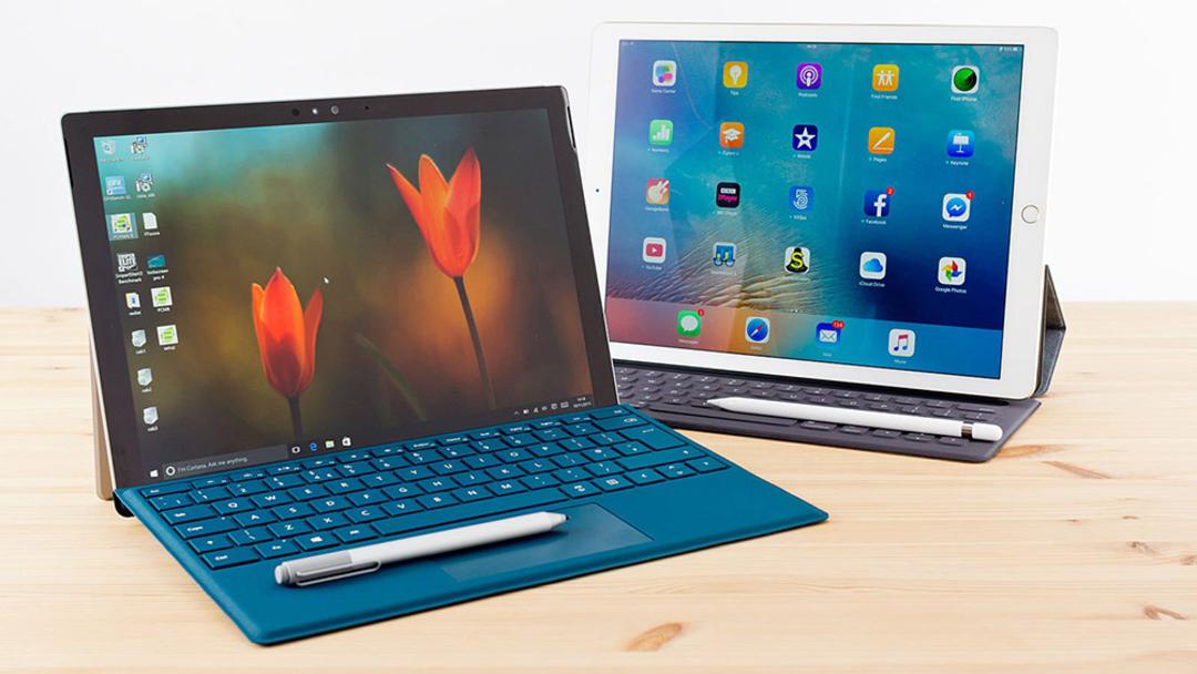 نمایشگر سرفیس پرو 4 در مقابل ipad pro