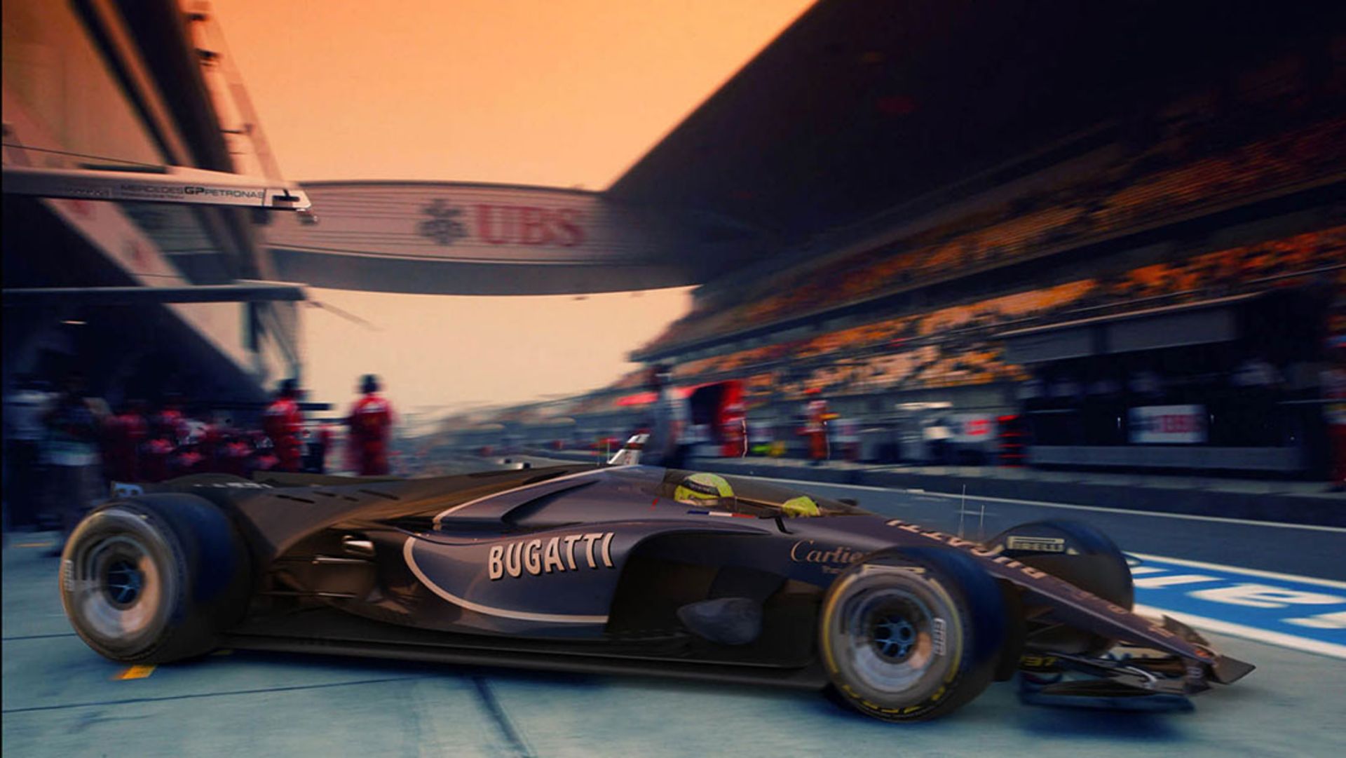 خودروی فرمول یک بوگاتی