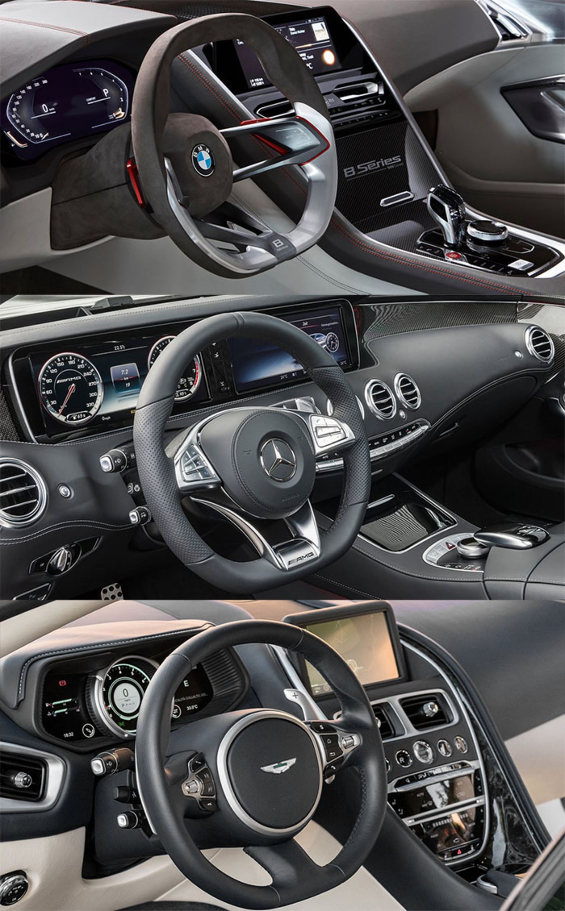 BMW 8 SERIES  mercedes S coupe Aston matrin db11 